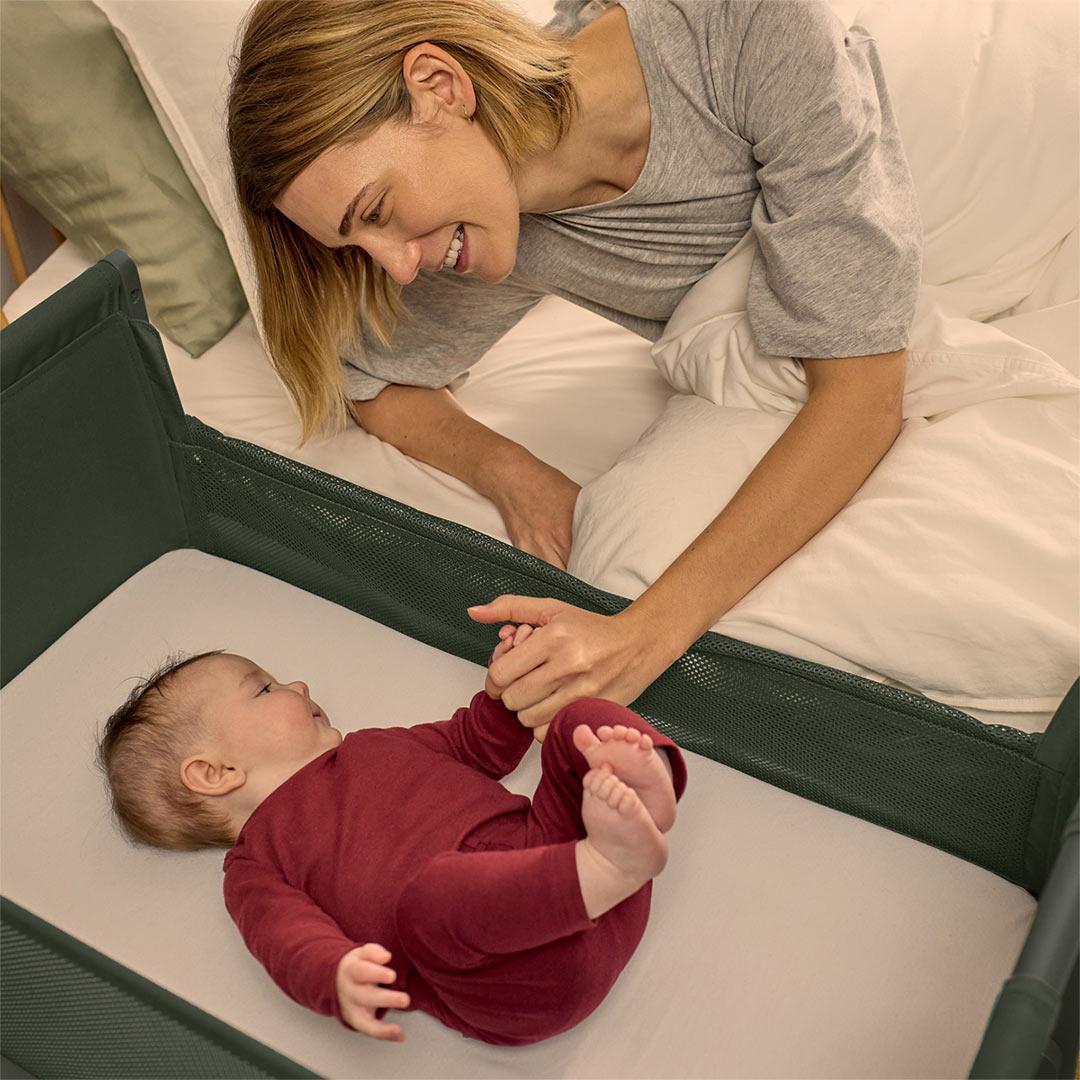  Snuz SnuzPod Studio Bedside Crib - Berlin Green、mySite、merchandisen