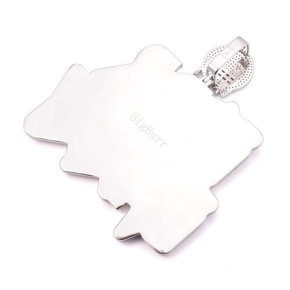 BURR BARRY Custom Moissanite Pendant 14K Gold、mySite、hinf8tx79