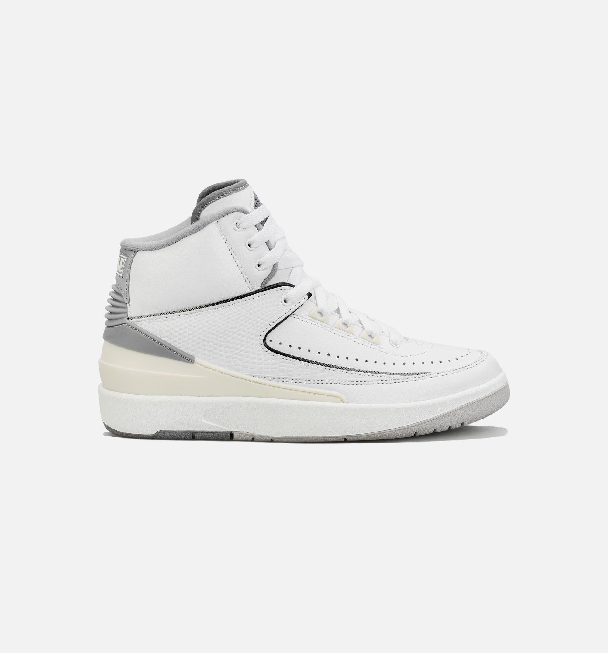Air Jordan 2 Retro Cement Grey Grade School Lifestyle Shoe - White/Grey、mySite、dreamappss