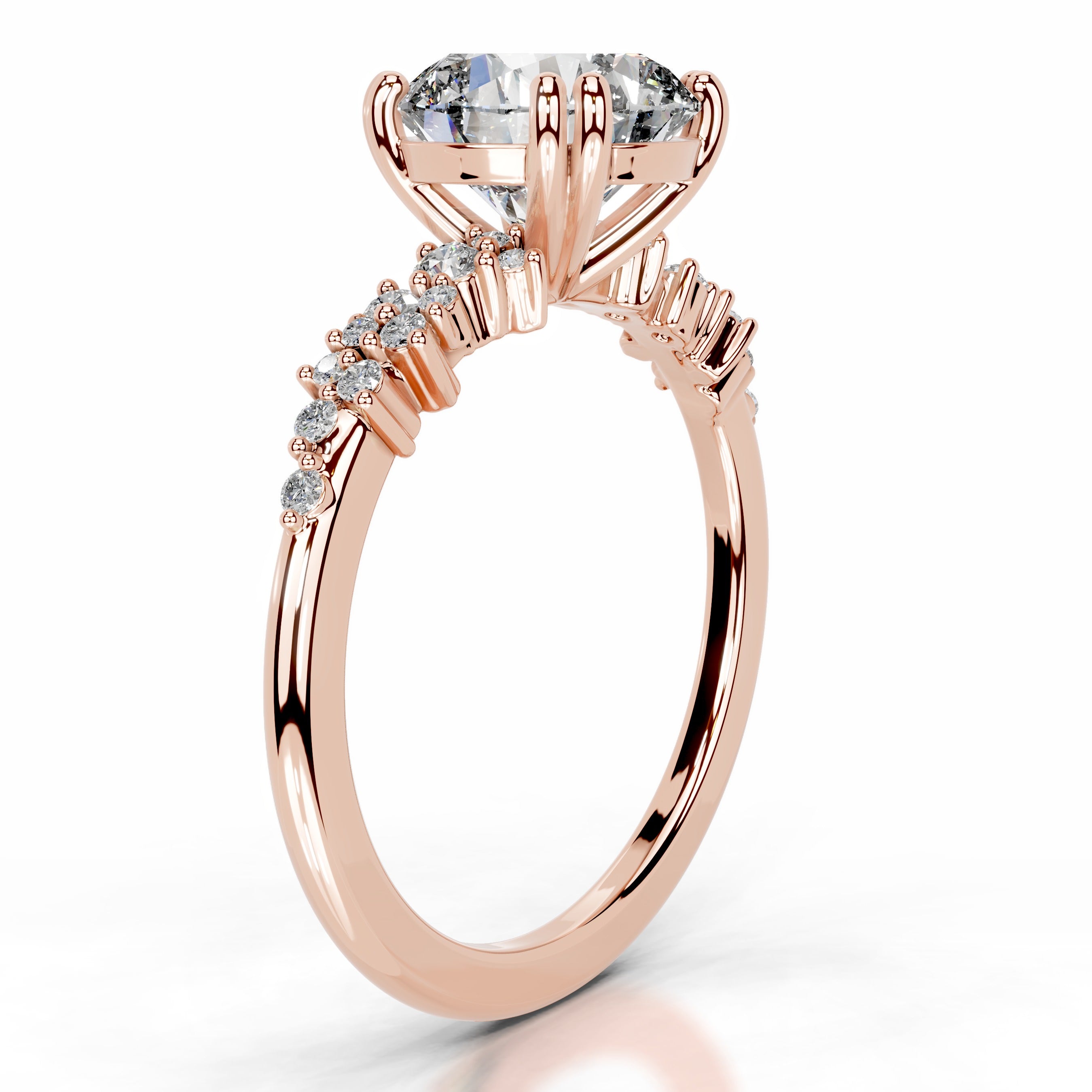 Emaline Diamond Engagement Ring - 14K Rose Gold、mySite、hinf8tx79