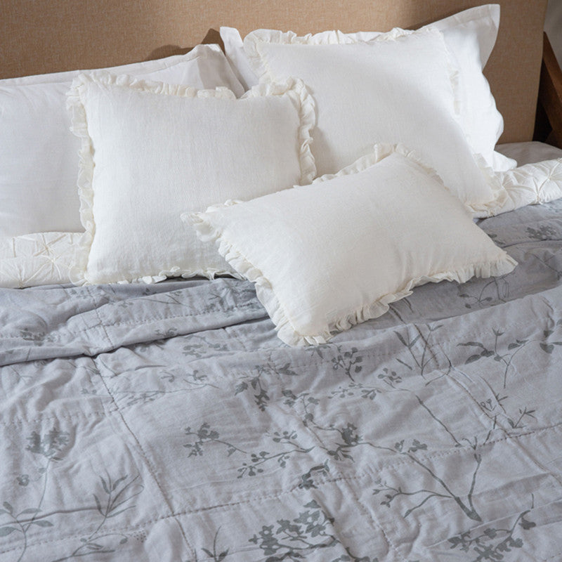 Linen Cushion Cover | Ivory | 35 x 50 cm、mySite、camillekostekn