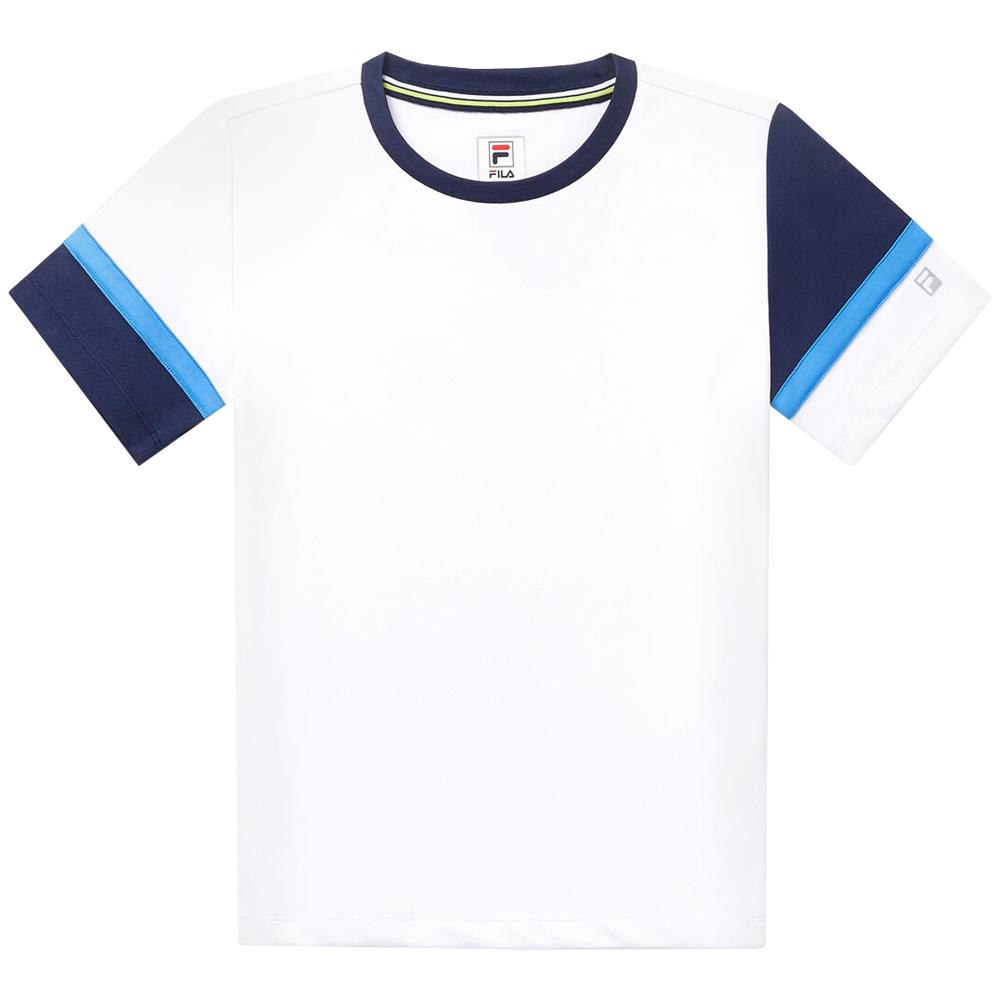 Fila Boys Core Doubles Crew - White/Navy