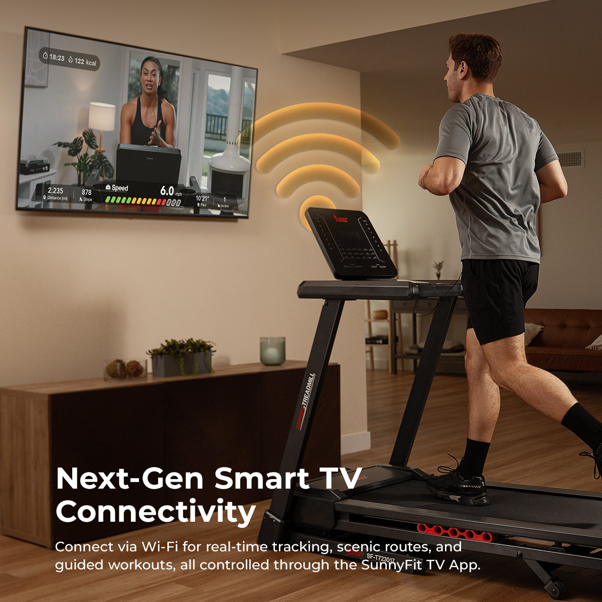  Excel Smart Incline/Decline 20” Deck Treadmill with 300LB Weight Capacity、mySite、ghnorth