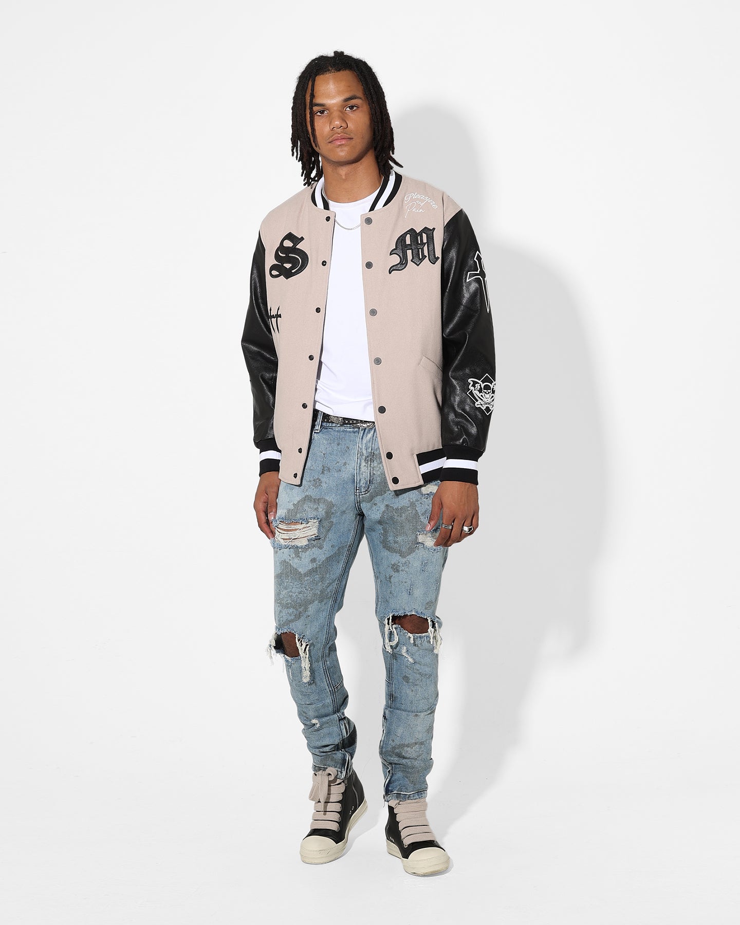 Saint Morta Acid Destroyer Jeans Blue/Black、mySite、zt4zffjzw