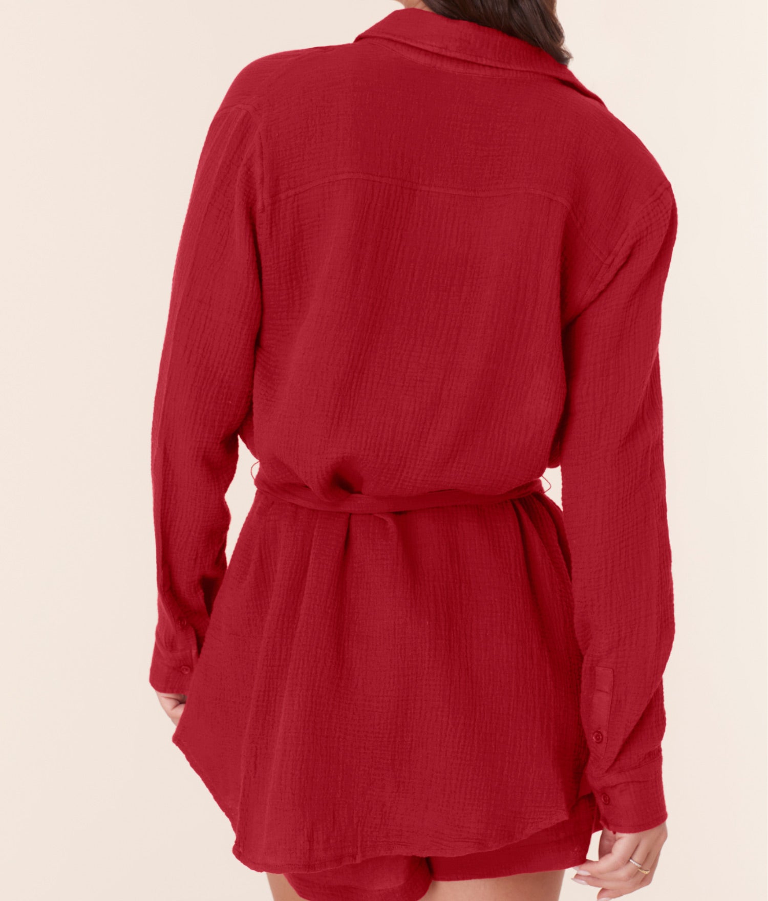  The Corvo Button Up - Cotton Gauze - Flame、mySite、ashleygrahame