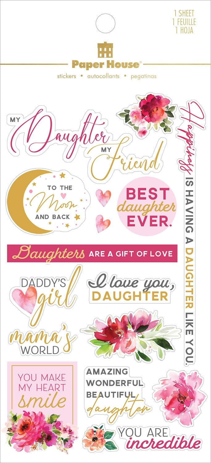  Scrapbook Stickers - Daughter Family、mySite、ghnorth