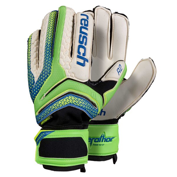 Reusch Men's Serathor Prime R2 Ortho-Tec Goalkeeper Gloves Green Blue/White/Black、mySite、noshort