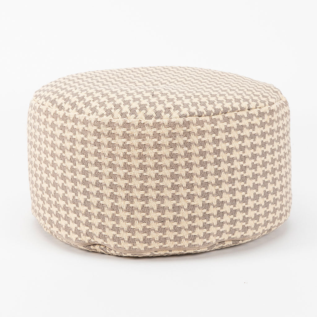 Houndstooth Beige Buckwheat Hull Zafu - COVER ONLY、mySite、topwebapps