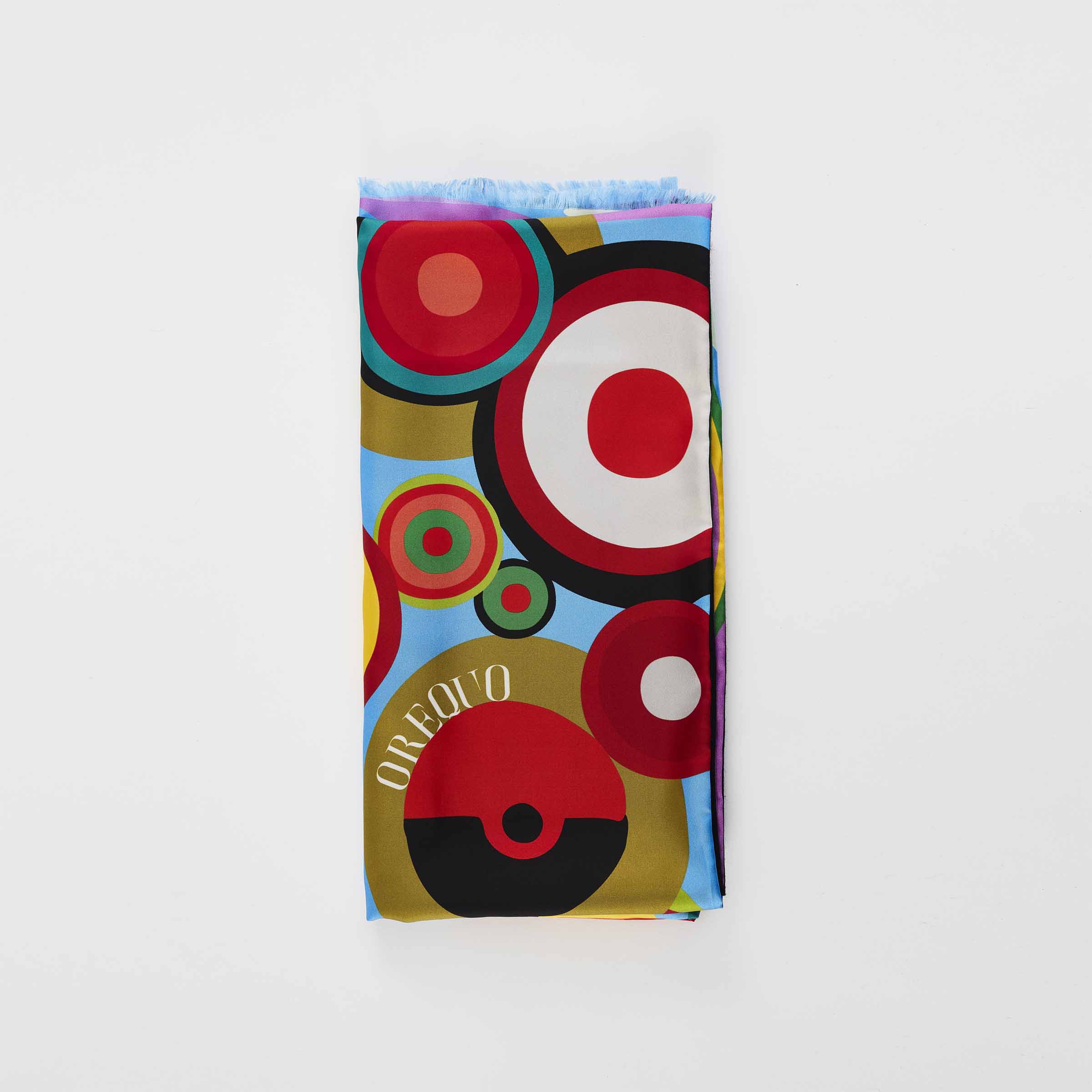 Silk and Cashmere Stole RAINBOW SYMPHONY by Orequo、mySite、neckold