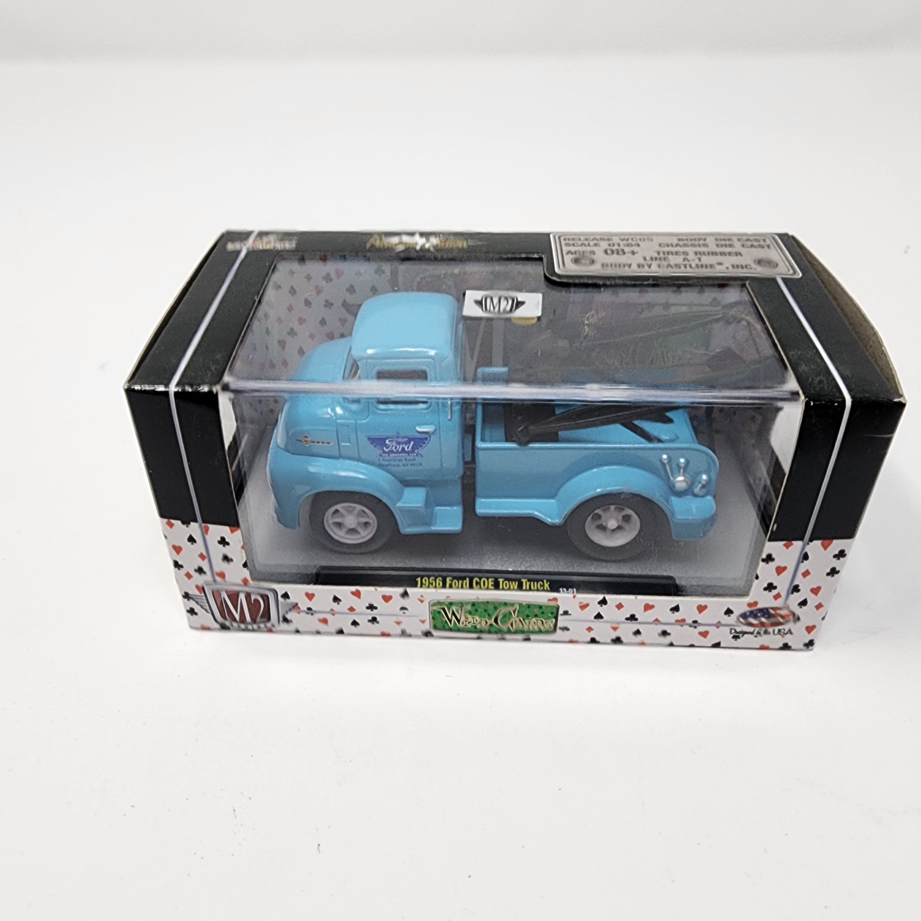 1956 Ford COE Tow Truck * Blue * M2 Machines Wild Cards、mySite、hgirdovlk