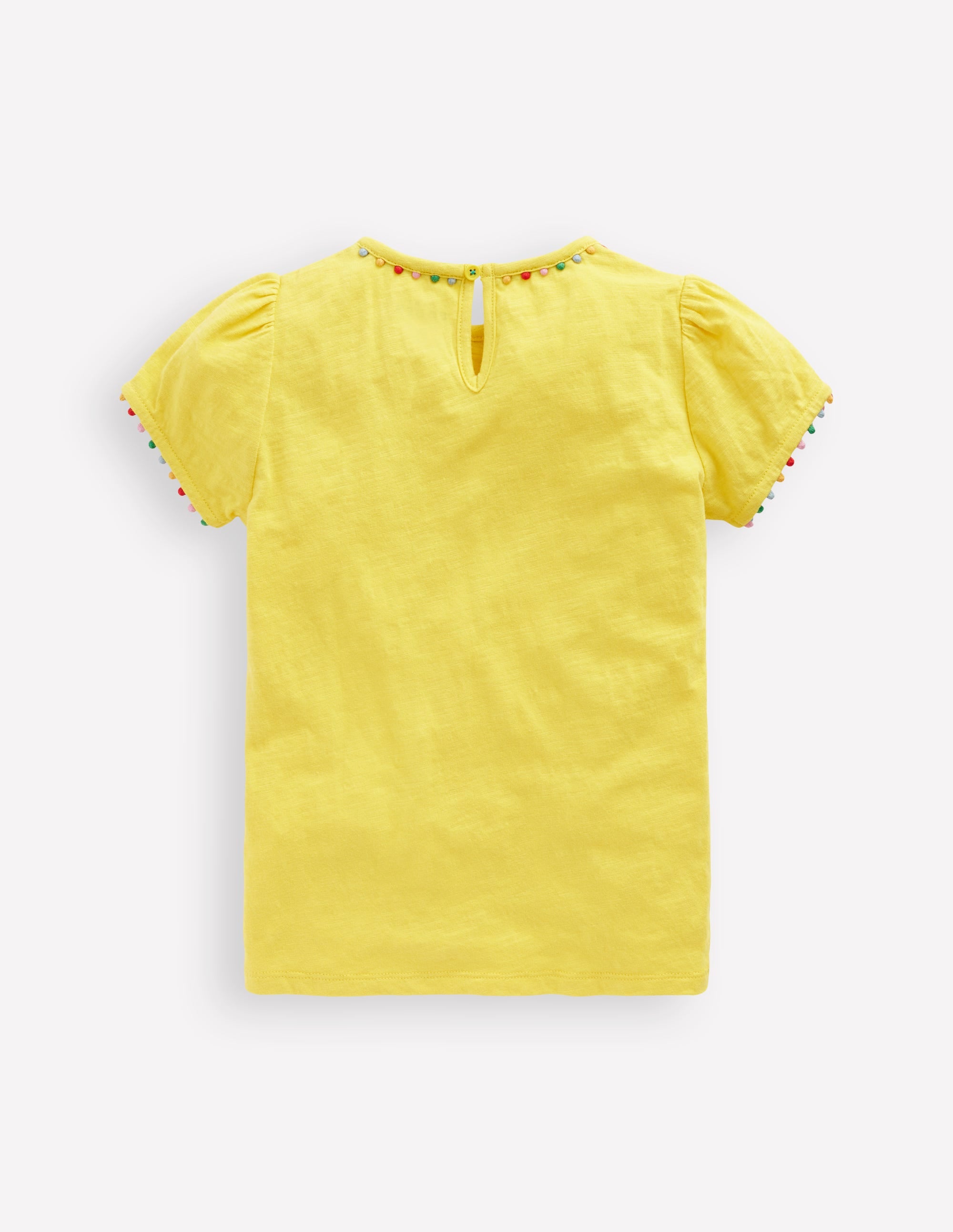  Ali Puff Sleeve Pom T-Shirt-Pineapple Yellow、mySite、ashleygrahame