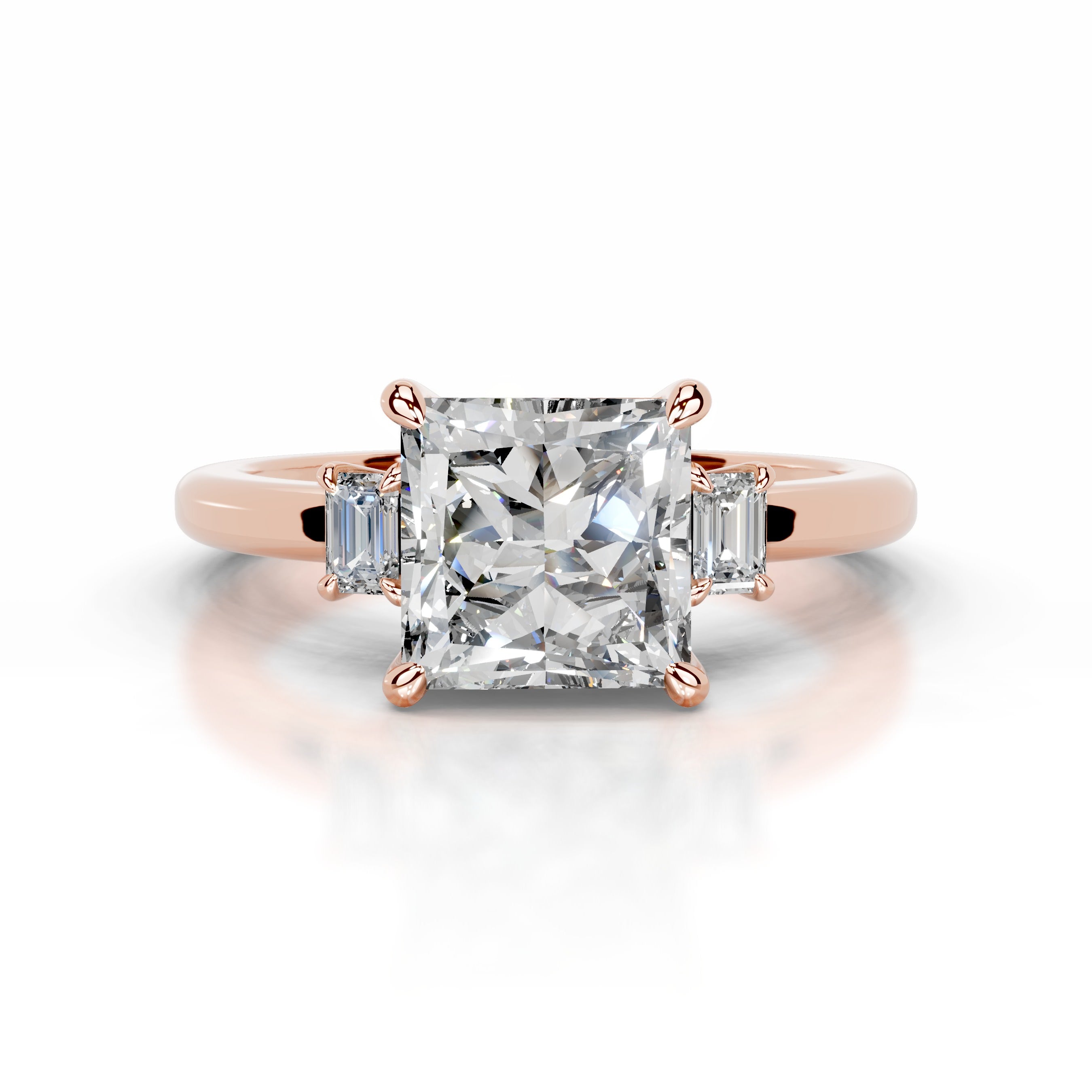 Luz Diamond Engagement Ring - 14K Rose Gold、mySite、hinf8tx79