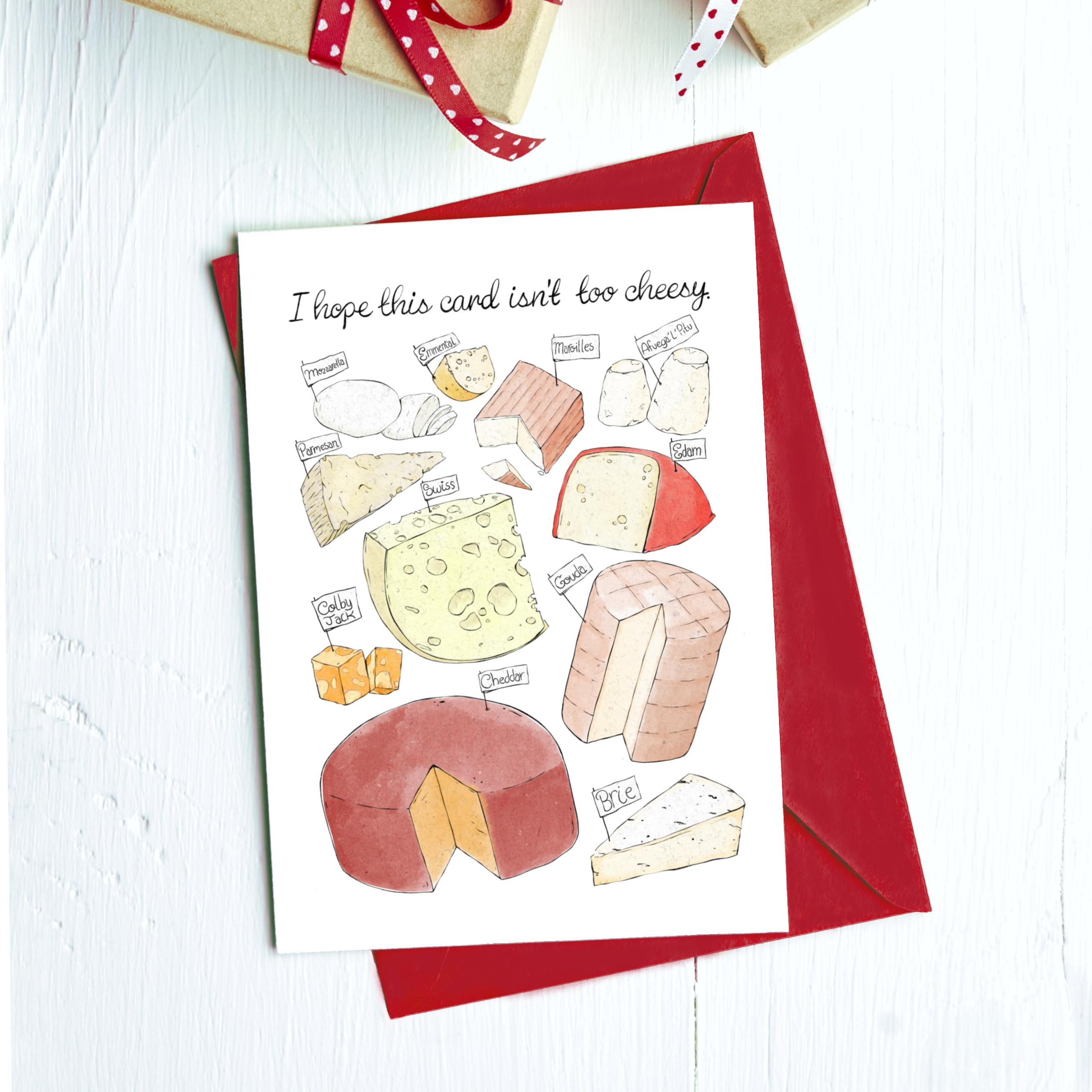  I Hope This Card Isn't Too Cheesy Greeting Card、mySite、ghnorth