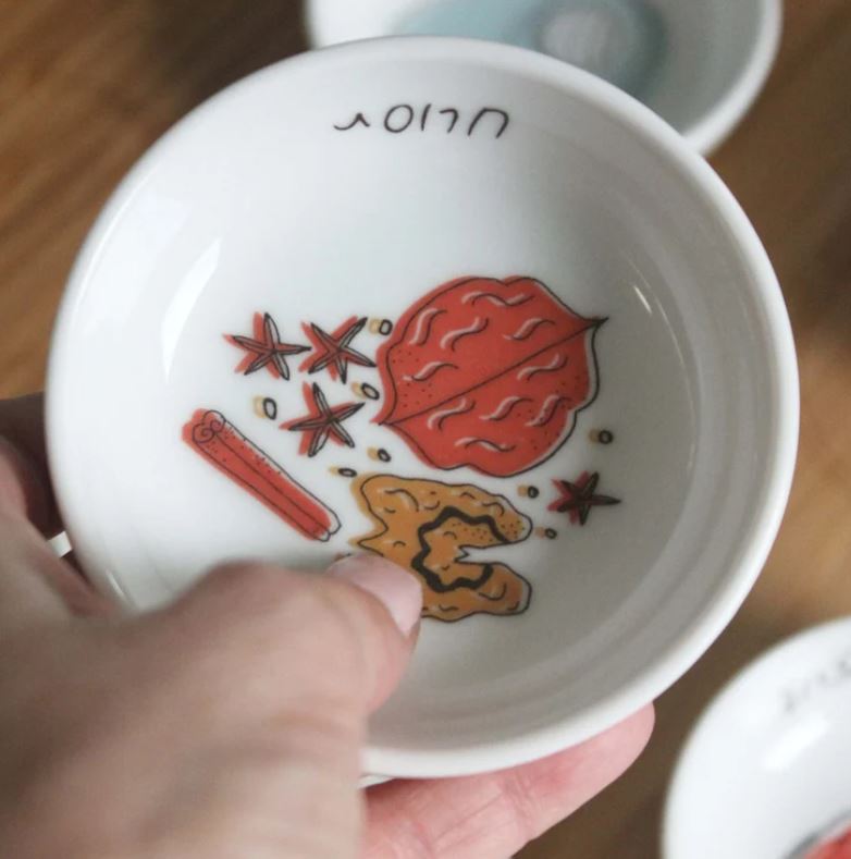  Porcelain/Bamboo Seder Plate、mySite、elrpsem3k