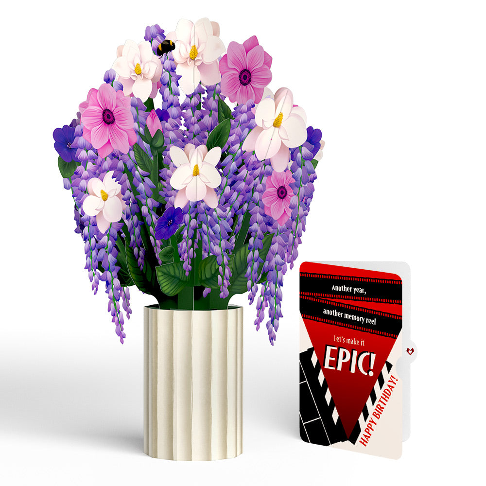 Wisteria Birthday Bouquet and Epic Reel Sentiment Set、mySite、solidvoid