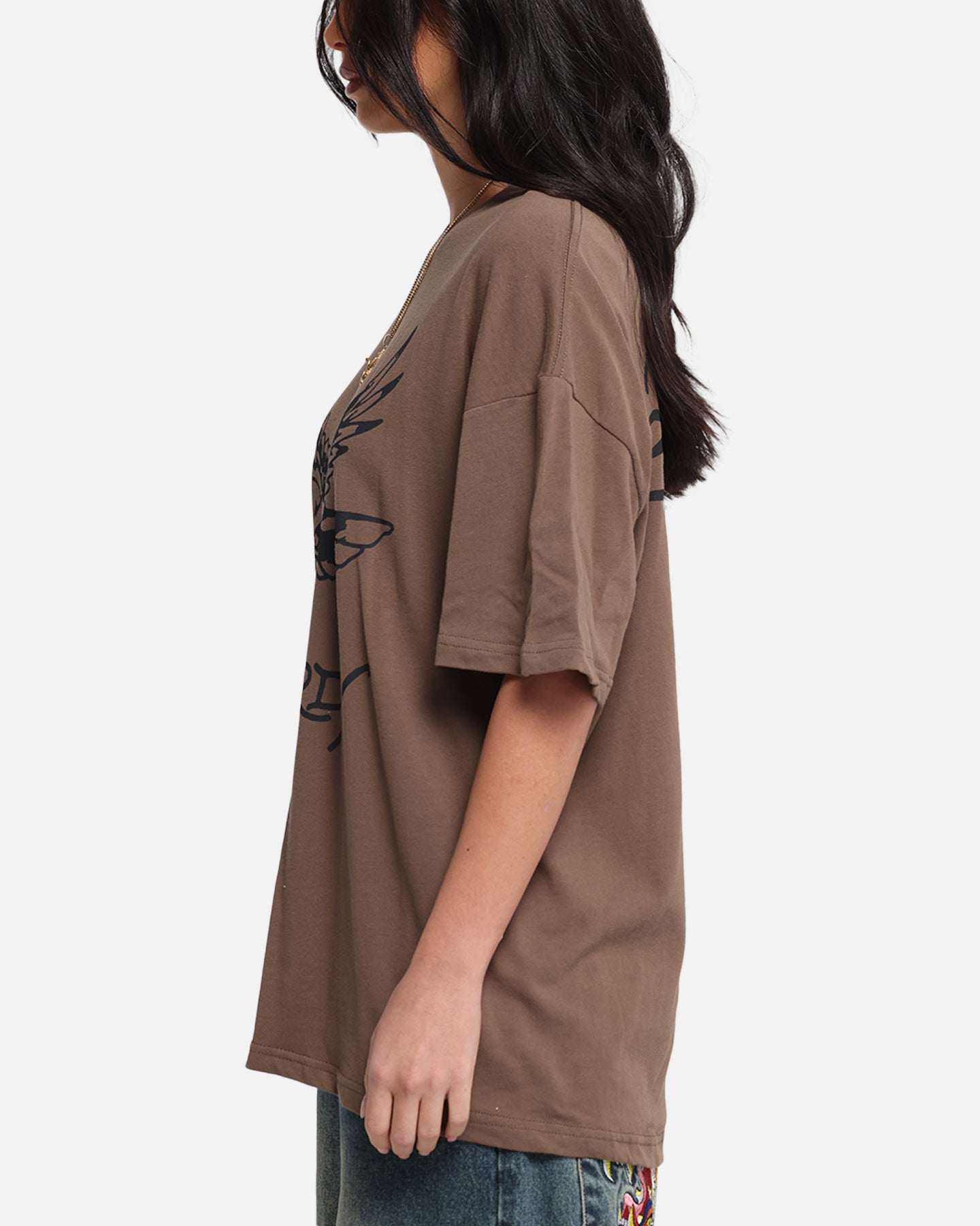 Ed Hardy Eagle T-Shirt Brown、mySite、zt4zffjzw