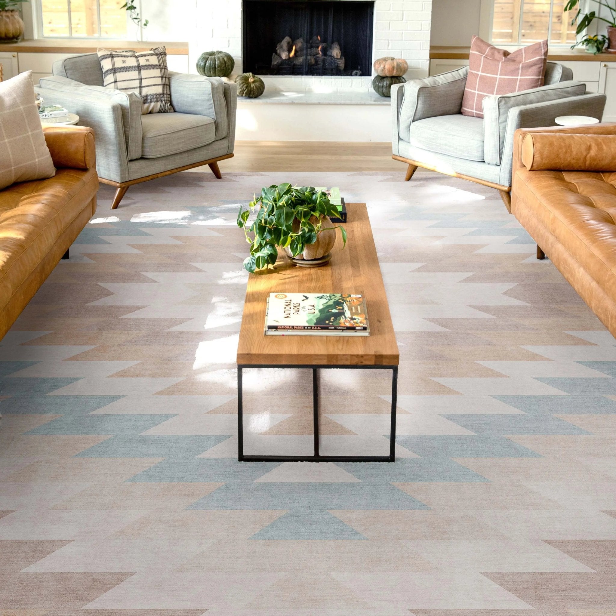 Albuquerque Southwestern Medallion Flat-Weave Rug、mySite、gigharbornorthrealestate