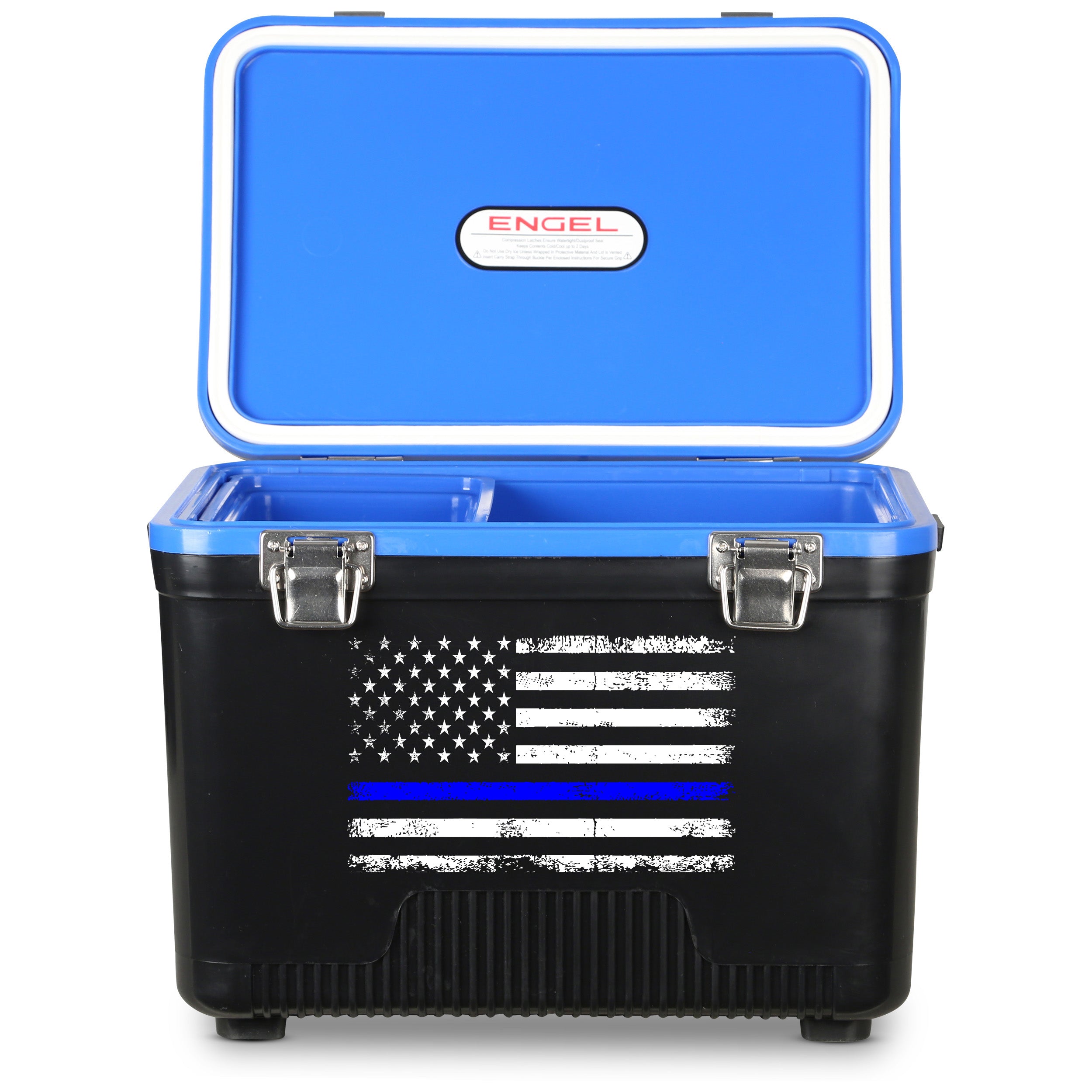7.5Qt Thin Blue Line Lunch Box、mySite、noshort