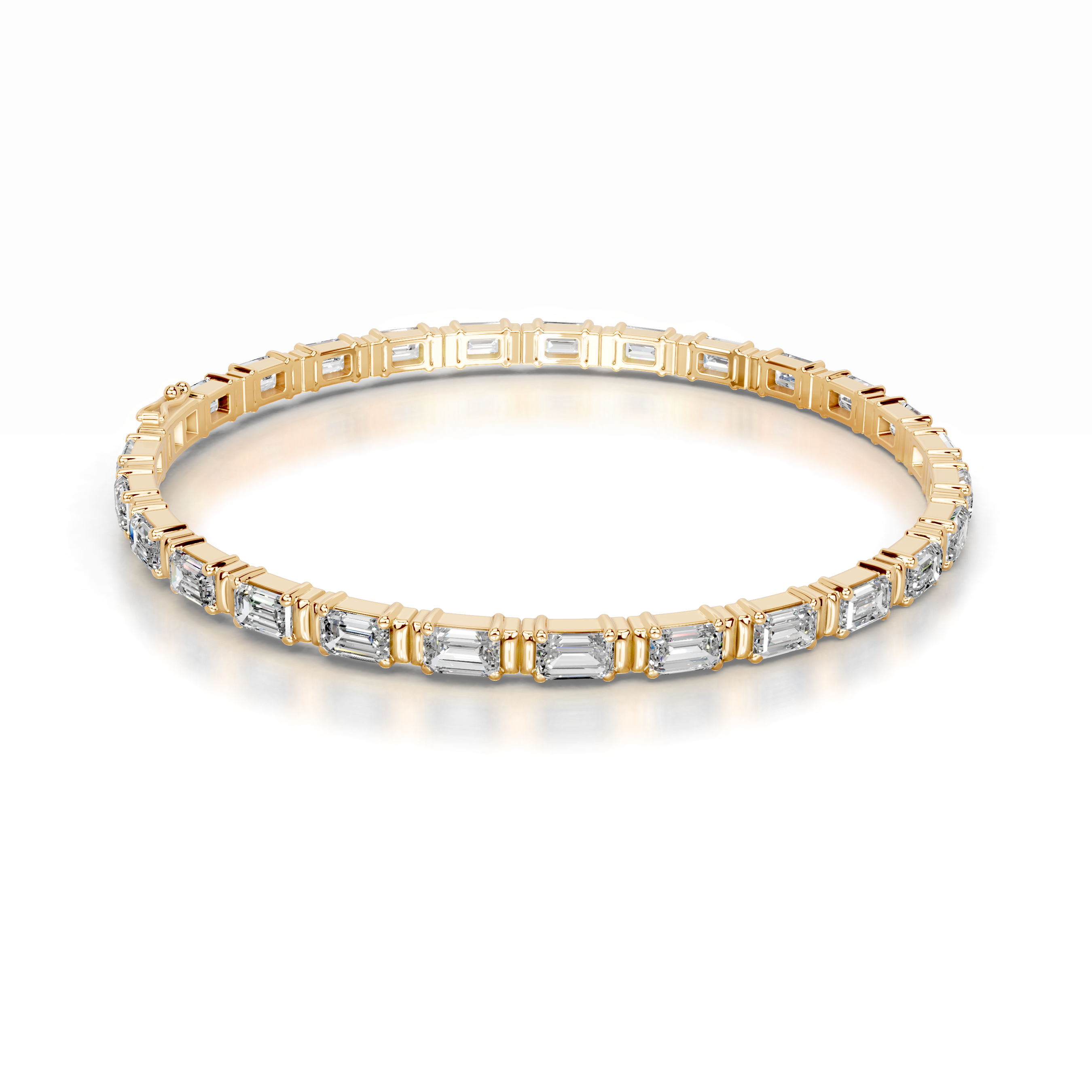 Severine Lab Grown Diamond Tennis Bracelet (13 Carat) -18K Yellow Gold、mySite、hinf8tx79