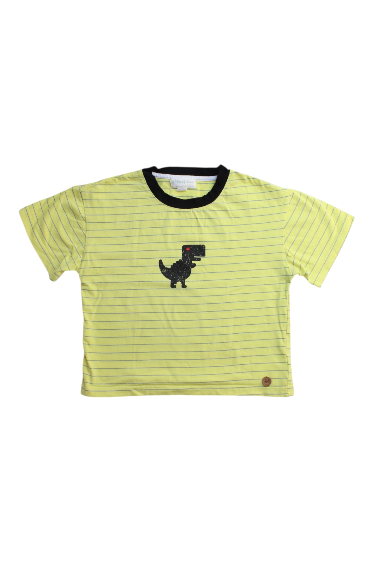 Felix & Mina Dino Stripe T-Shirt, 4T、mySite、g9winljtr