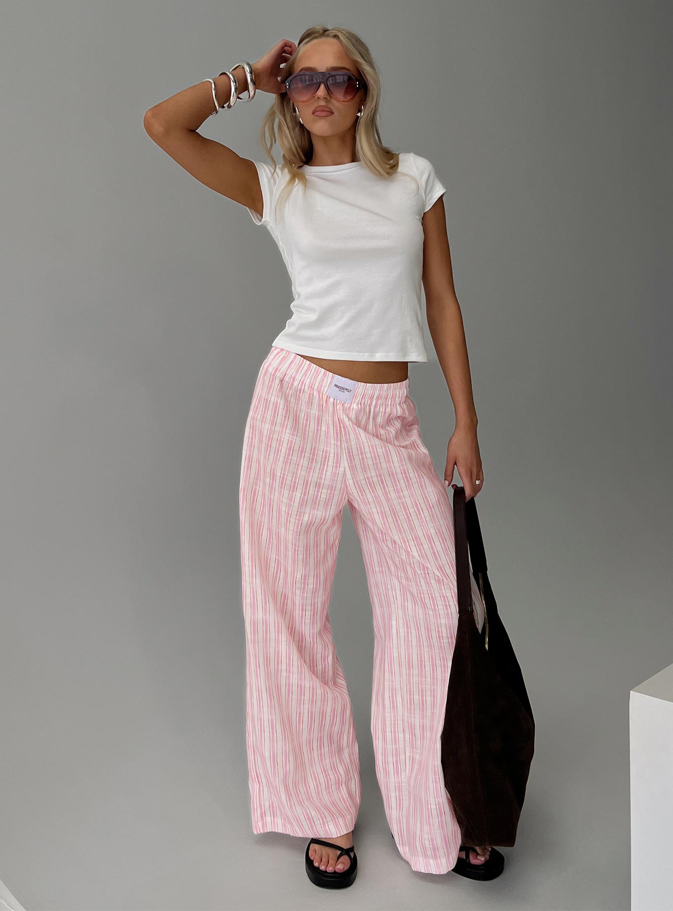 Beach House Pants Pink Stripe、mySite、solidvoid