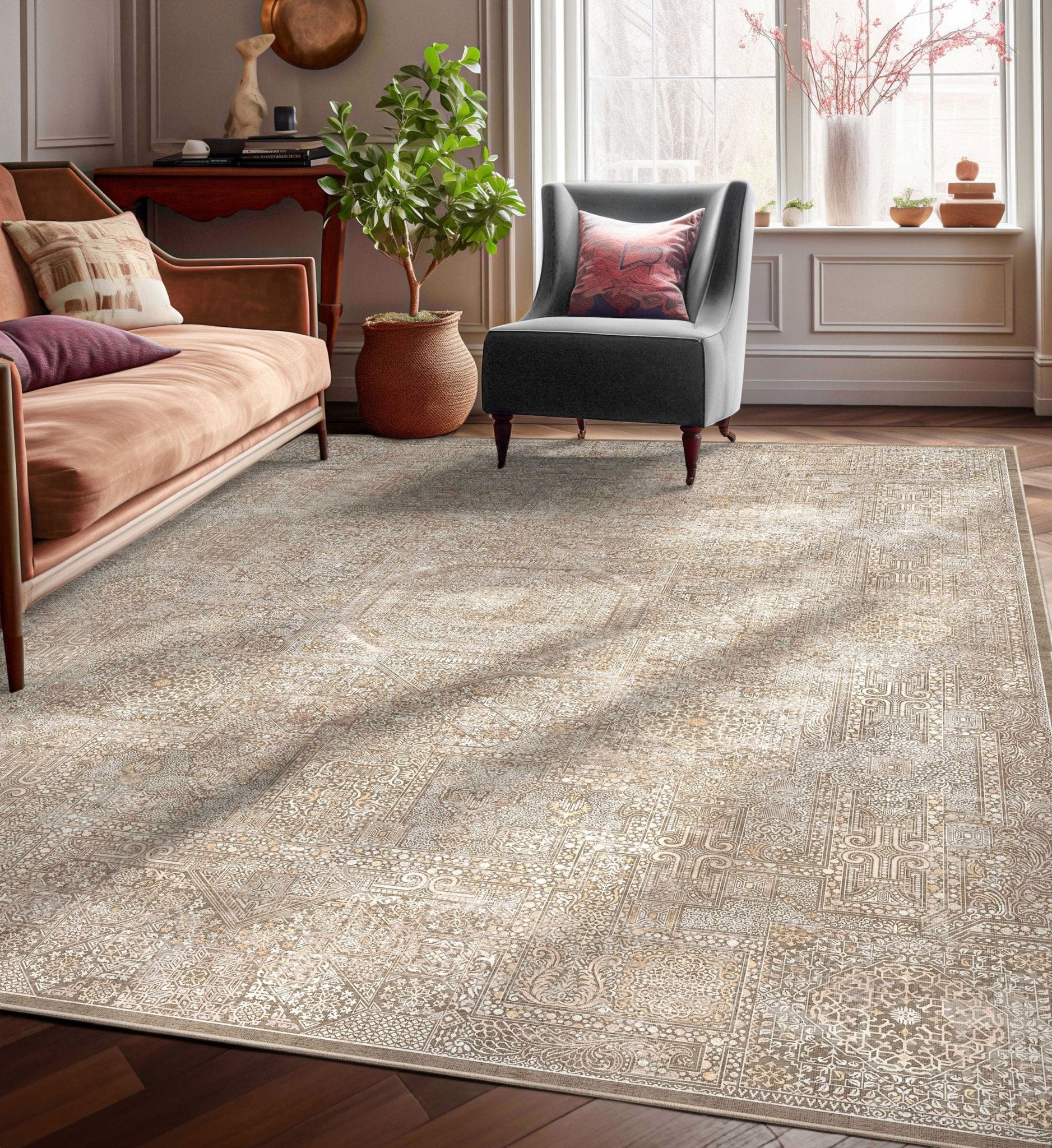 Amman Floral Rug – Subtle With Delicate Floral Accents、mySite、gigharbornorthrealestate
