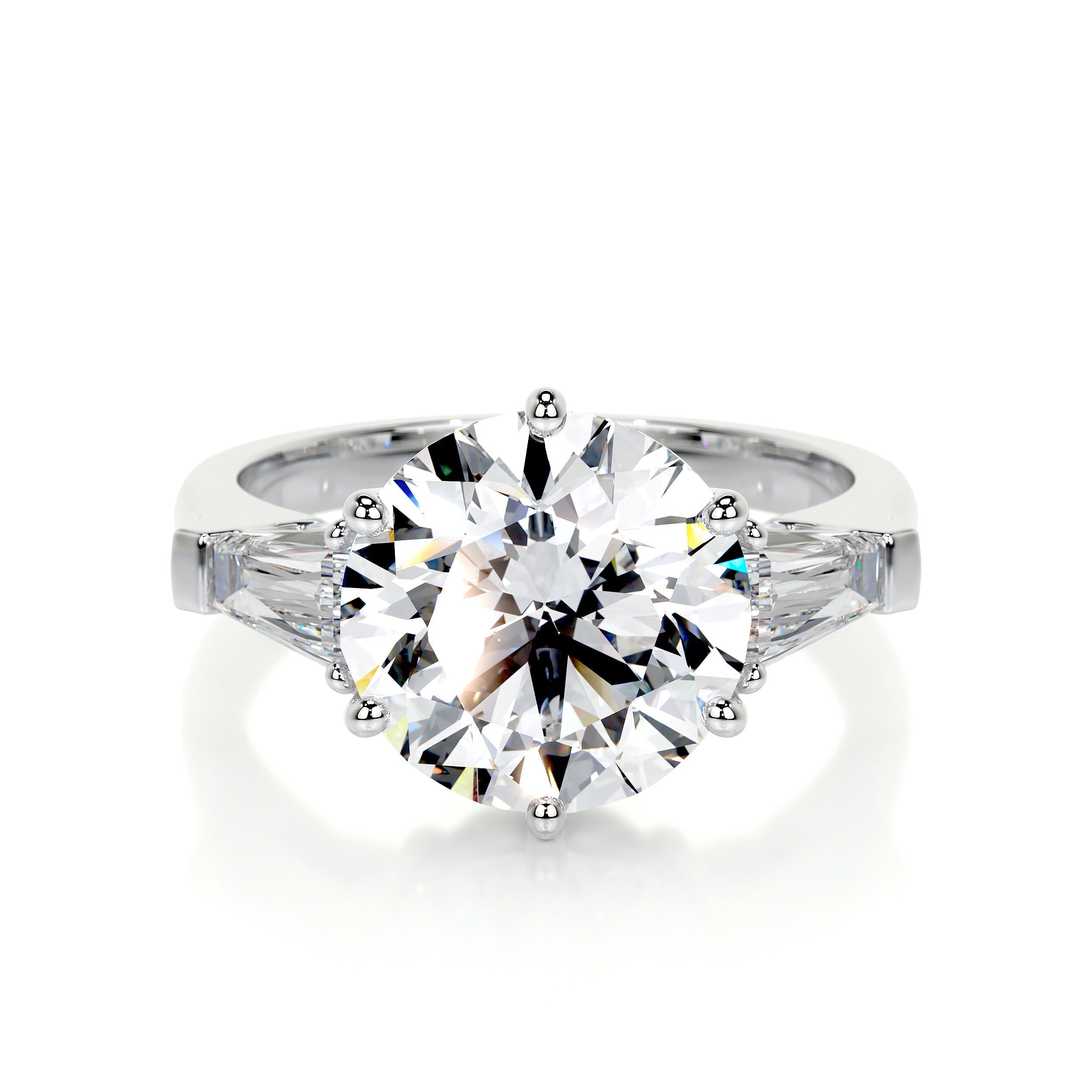 Skylar Moissanite Ring -14K White Gold (RTS)、mySite、hinf8tx79