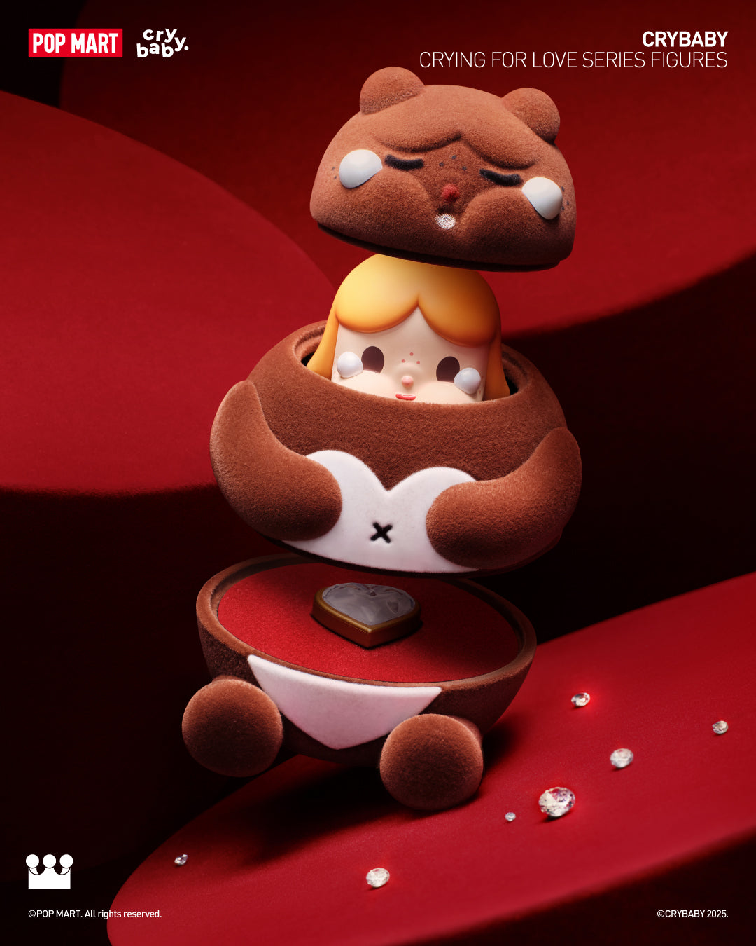  POP MART CRYBABY Crying For Love Series Figures、mySite、greenlandpopulation