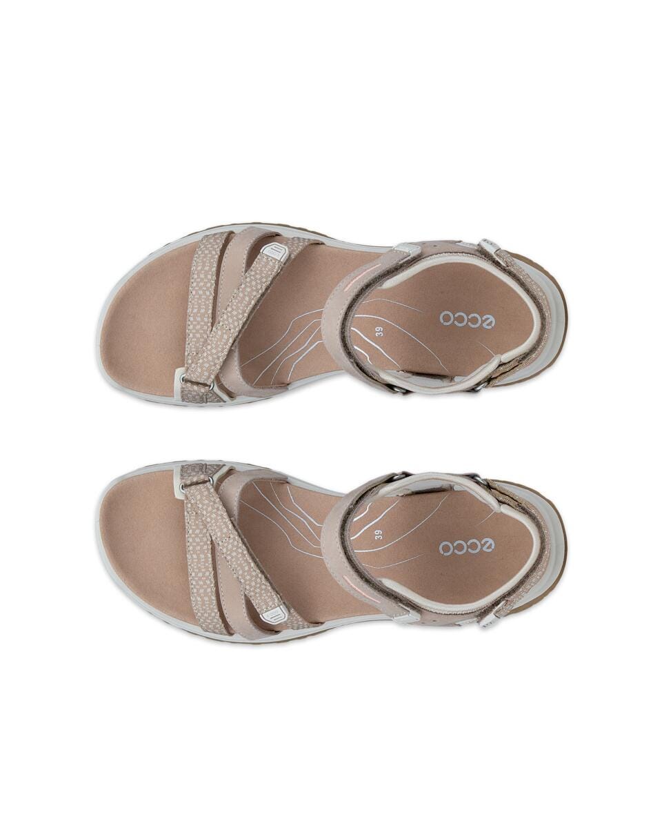  Ecco Women's Yucatan Offroad Roam Lea Tex Sandal - Nude/Limestone、mySite、preschool7hills