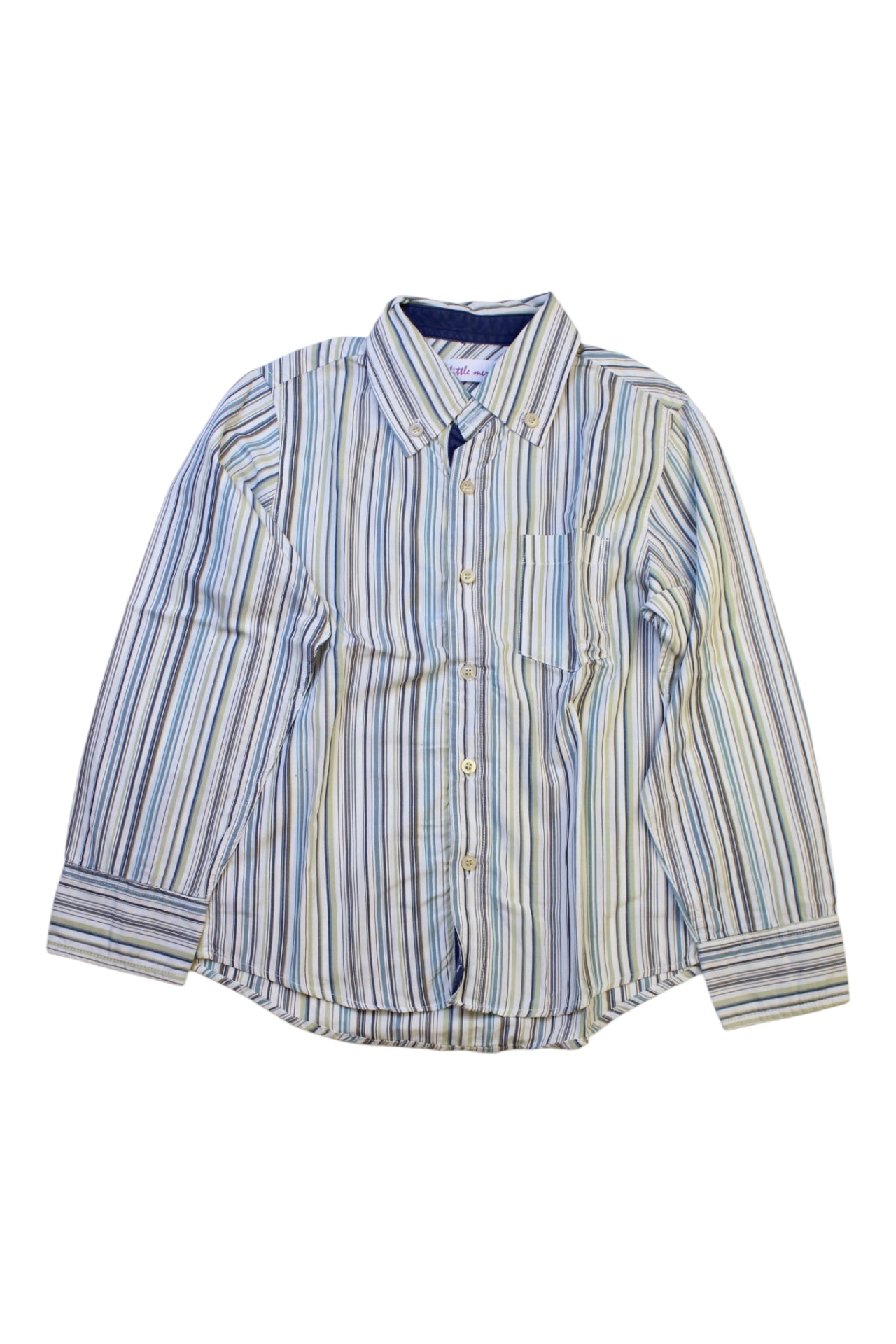 Little Mercerie Button-Down Striped Shirt 5T、mySite、g9winljtr