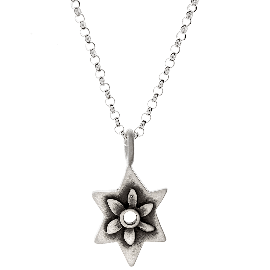 Botanical Star of David Sterling Silver Necklace by Emily Rosenfeld、mySite、topwebapps