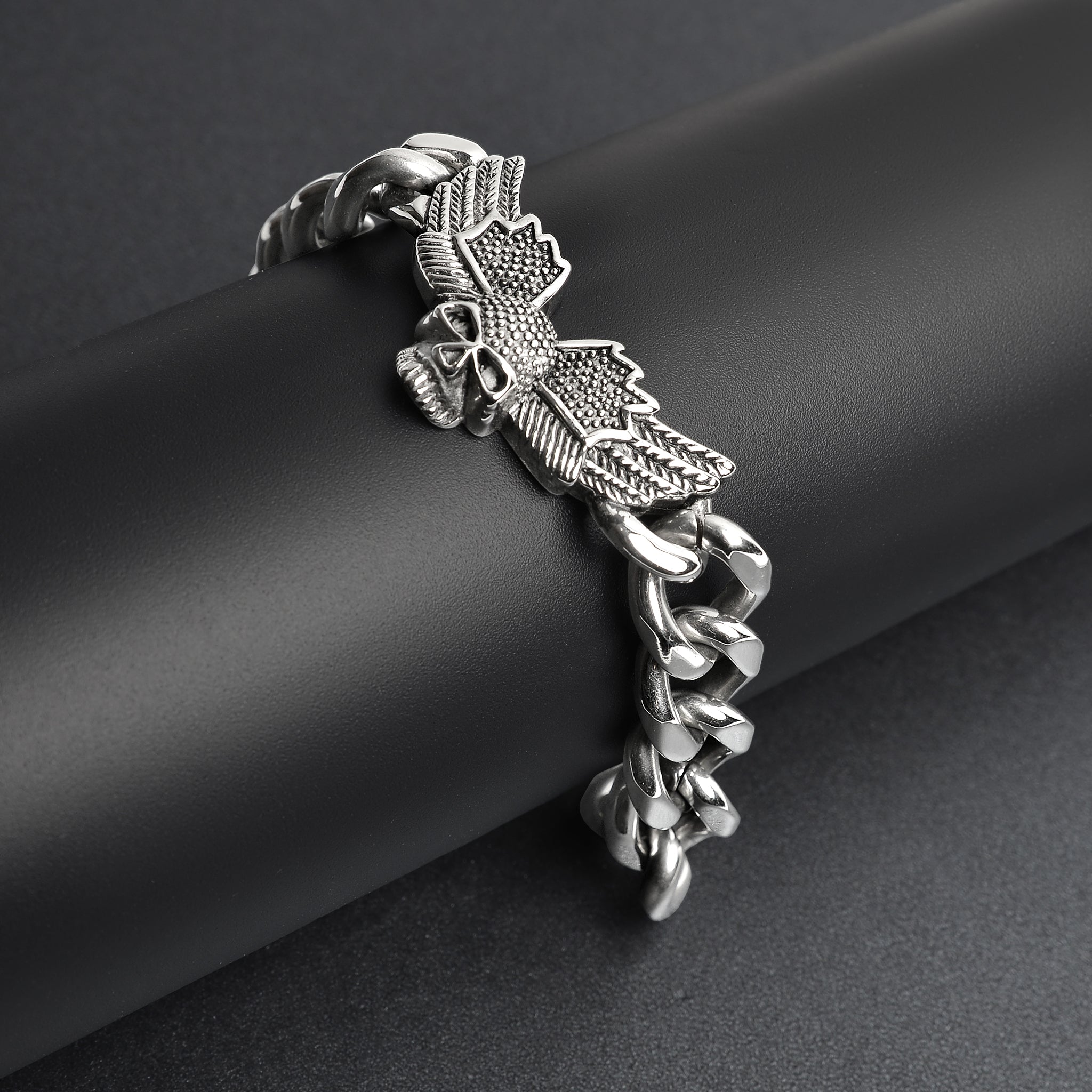 Stainless Steel Skull Wings Bracelet / BCJ0155、mySite、dreamappss