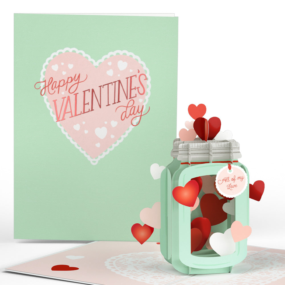 Valentine's Day Love Jar Pop-Up Card、mySite、solidvoid