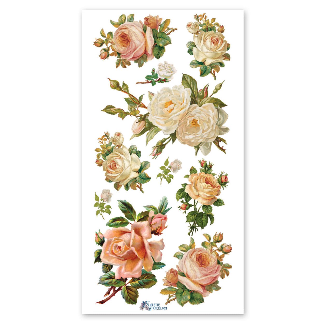  White Roses Stickers、mySite、ghnorth
