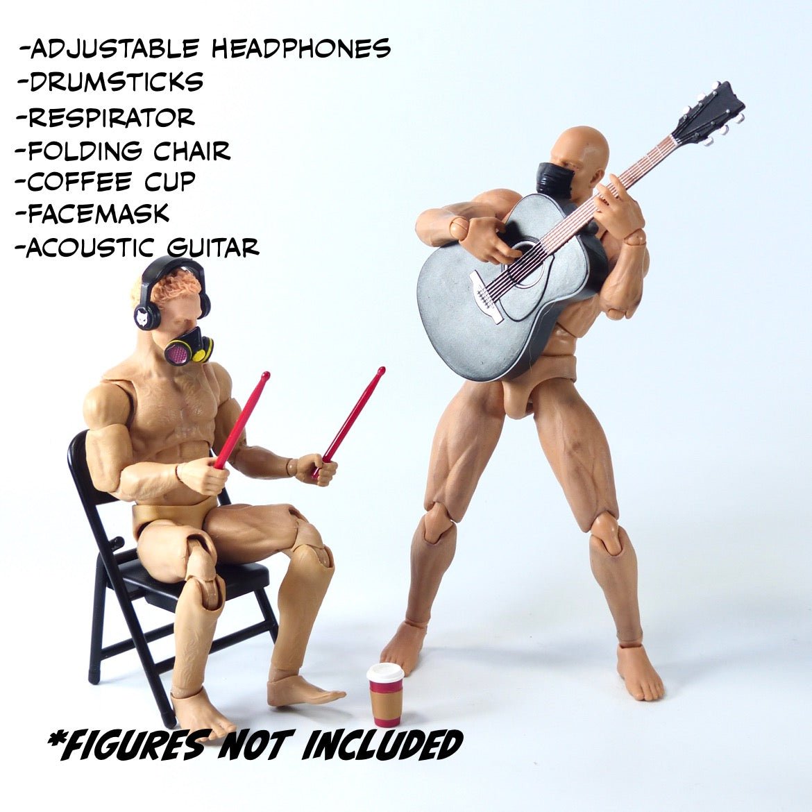 Super Action Stuff Action Figure Accessory Set (Set B Cats with Knives Arcade)、mySite、hgirdovlk