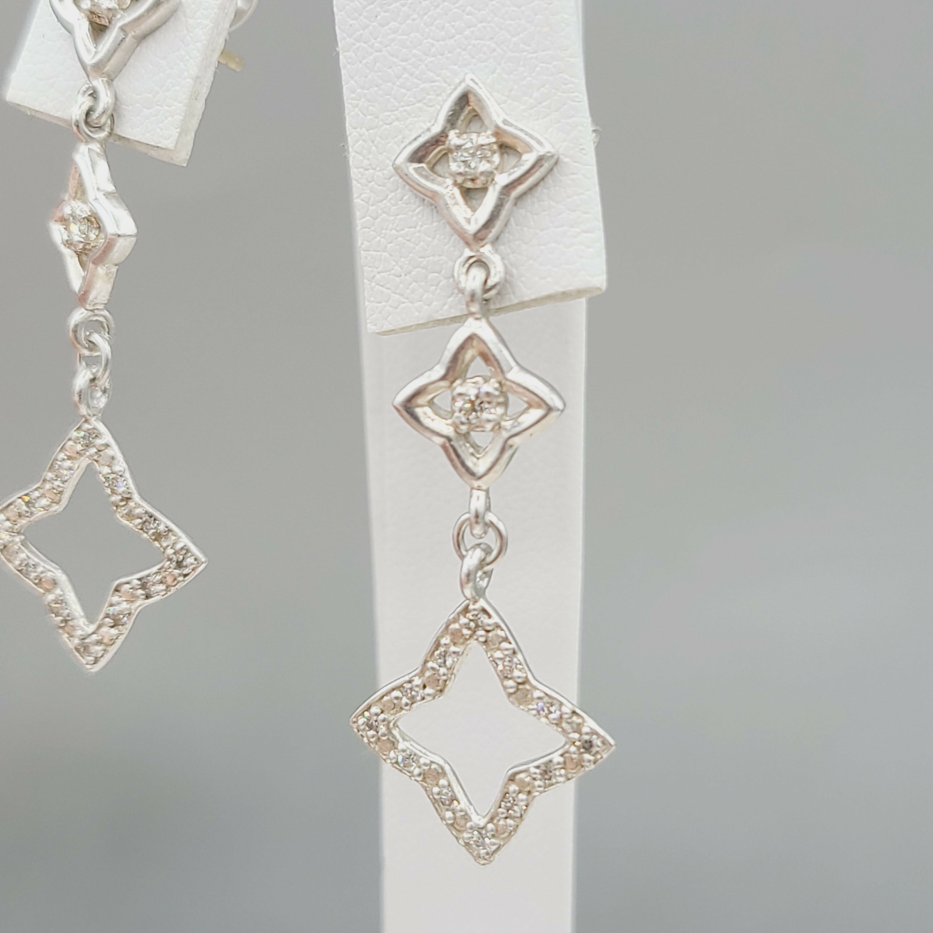 David Yurman Quatrefoil Drop Earrings with Diamonds、mySite、hinf8tx79