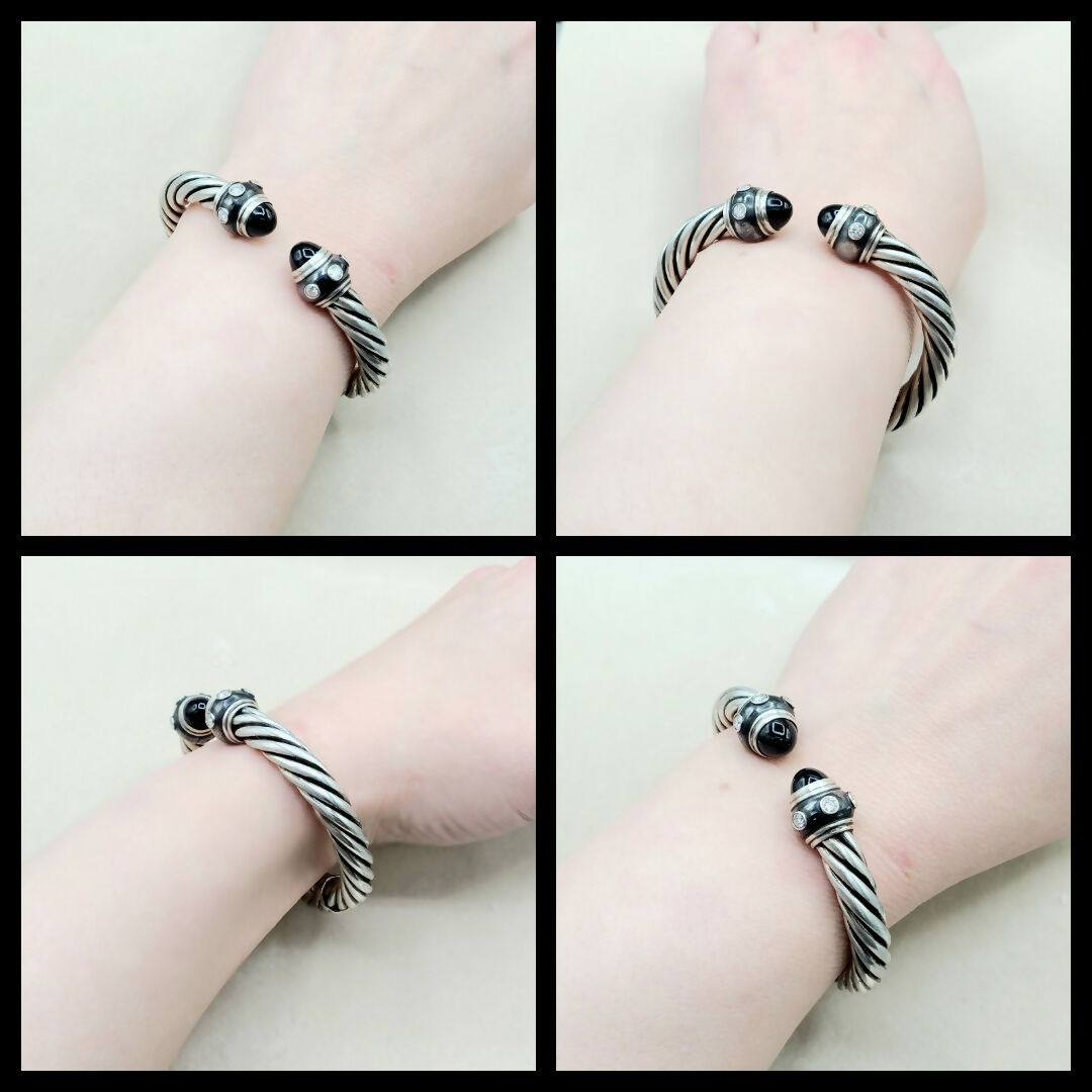 David Yurman Renaissance Bracelet Black Onyx & Diamonds、mySite、hinf8tx79