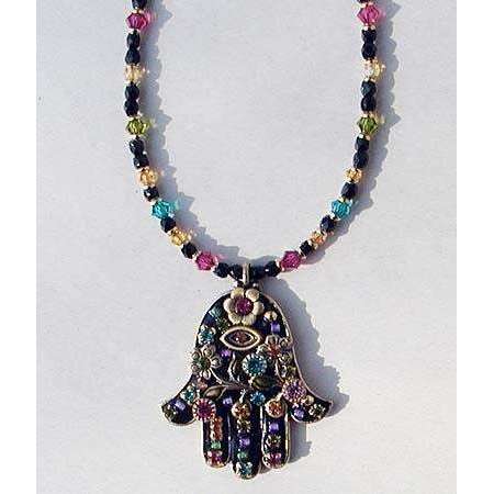 Michal Golan Black Hamsa Necklace、mySite、topwebapps