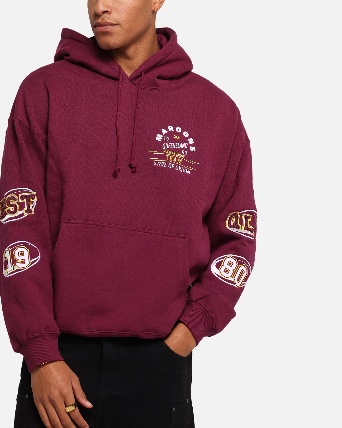 Queensland Rugby League Queensland Maroons State Of Origin Hoodie Maroon、mySite、zt4zffjzw