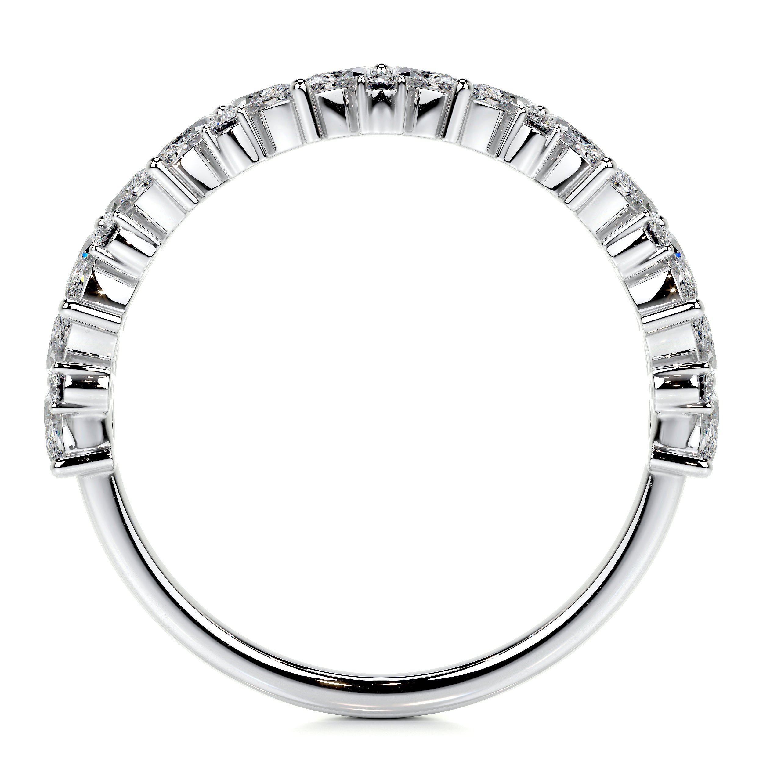 Regina Lab Grown Diamond Wedding Ring (0.85 Carat) -18K White Gold、mySite、hinf8tx79