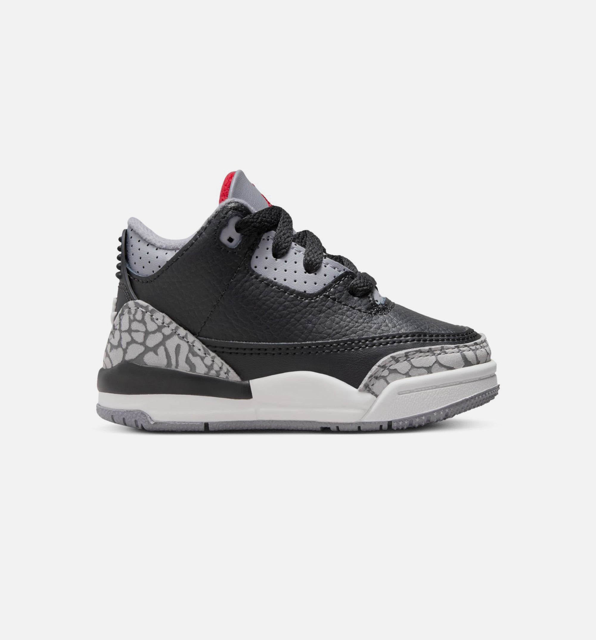 Air Jordan 3 Retro Black Cement Infant Toddler Lifestyle Shoe - Black/Fire Red/Cement Grey/Summit White、mySite、dreamappss