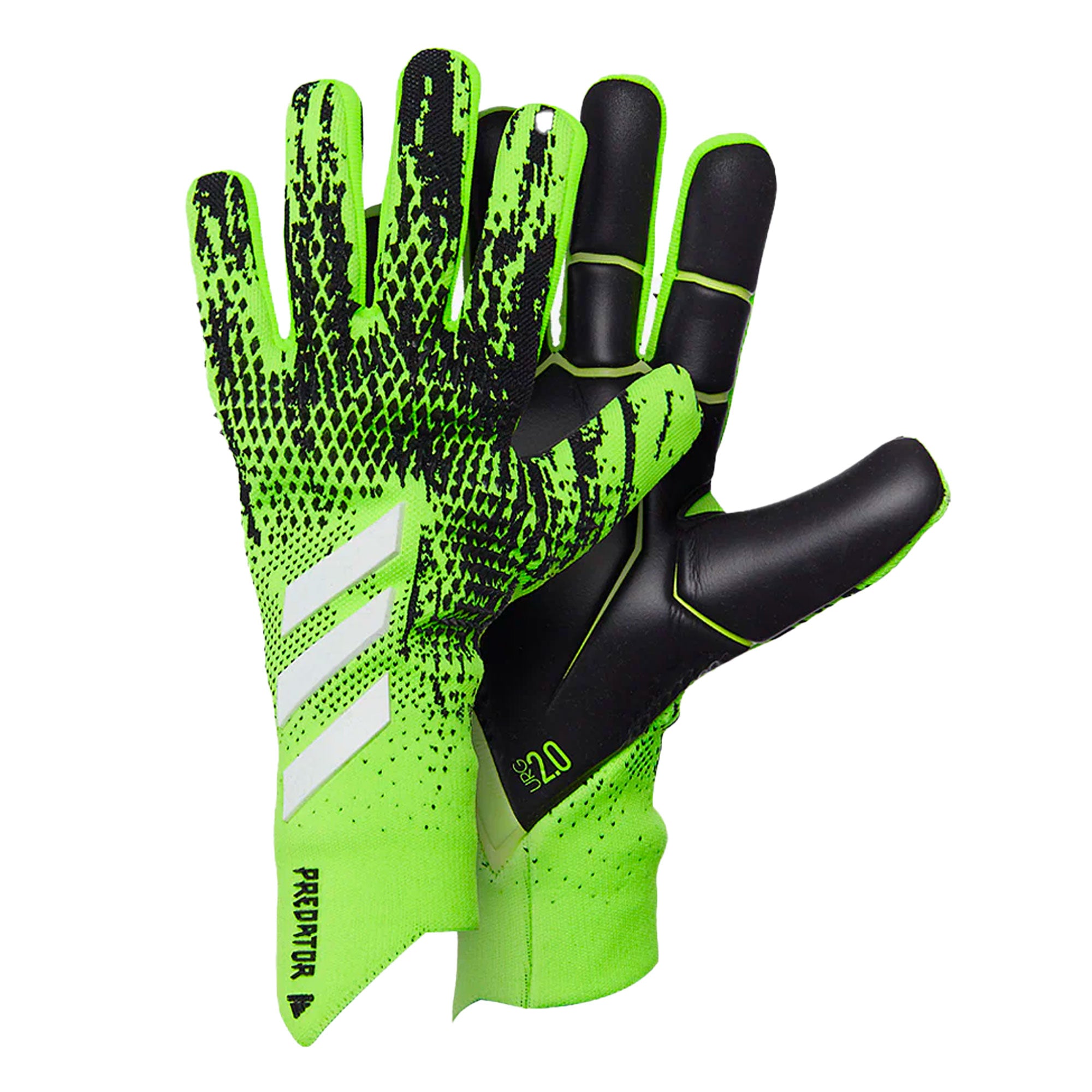 adidas Men's Predator 20 Pro Goalkeeper Gloves Green/Black、mySite、noshort