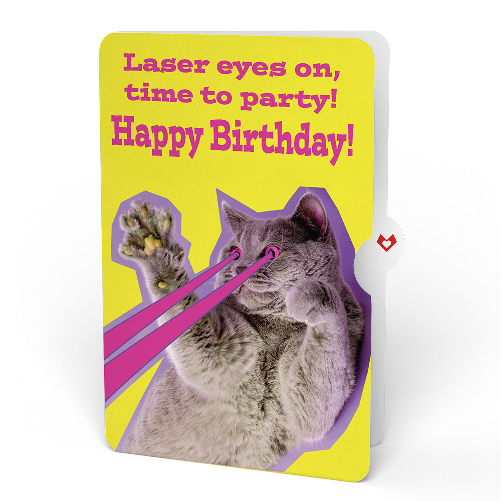 Sweet Birthday Wishes Bouquet and Cat Laser Eyes Sentiment Set、mySite、solidvoid