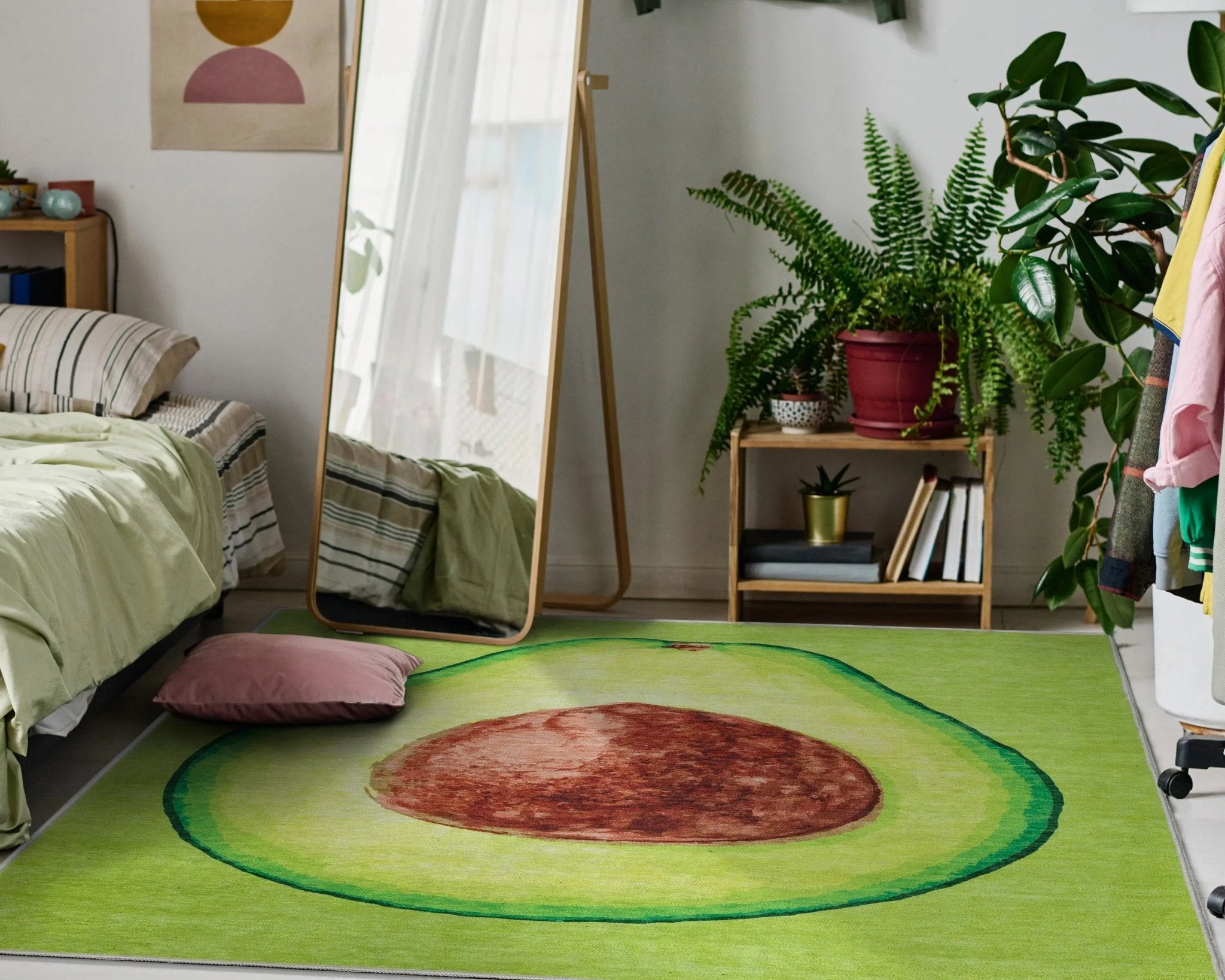 Avocado Novelty Green Flat-Weave Rug、mySite、gigharbornorthrealestate