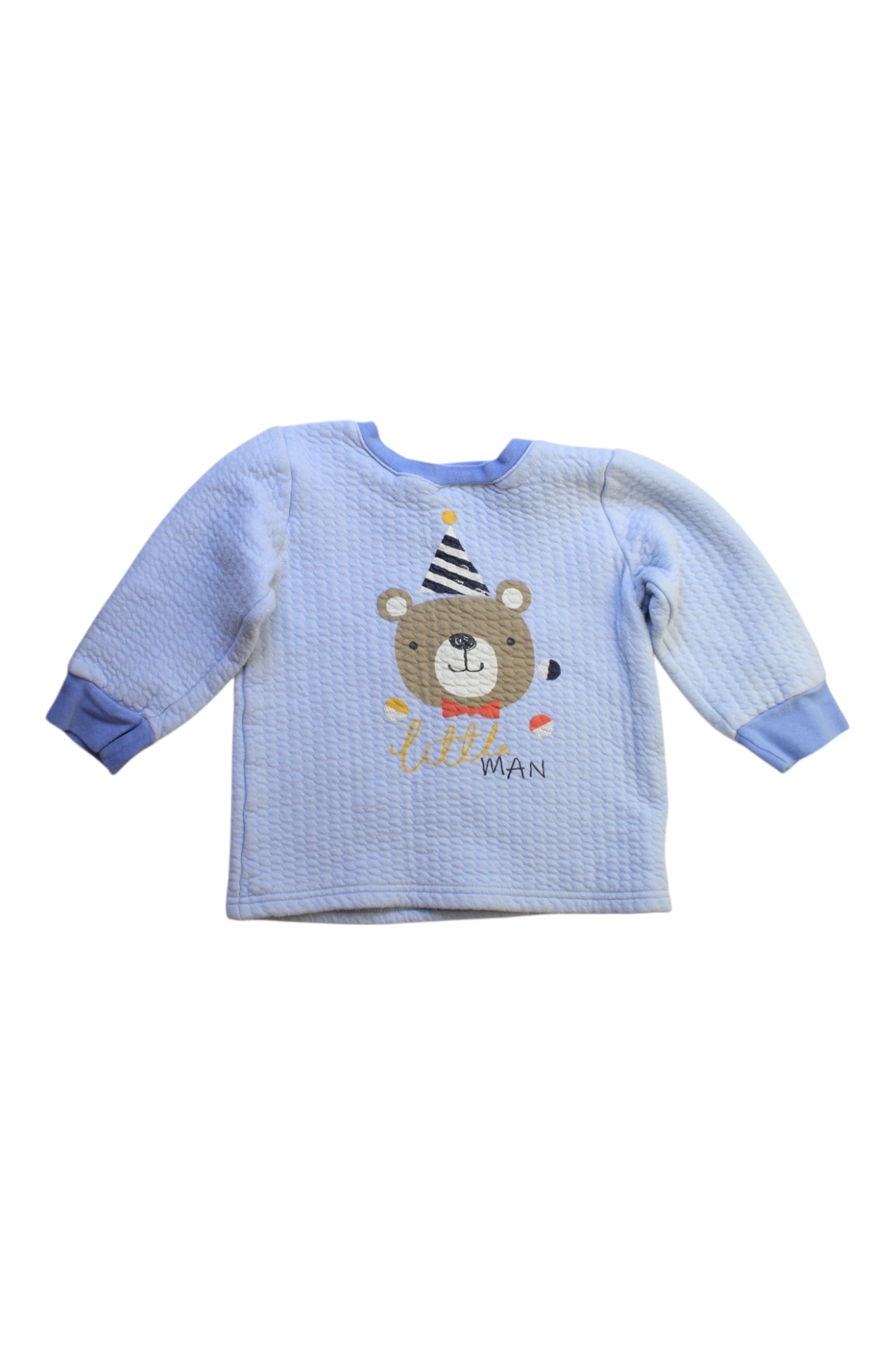 Mides Bear Embroidered Long Sleeve Top, Size 5T、mySite、g9winljtr