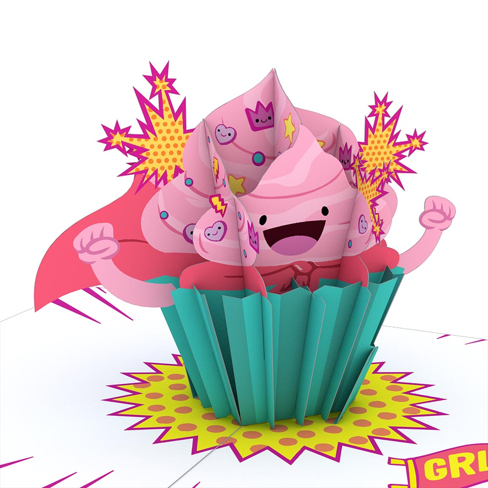 Playpop Card™: Girl Power Birthday Cupcake、mySite、solidvoid