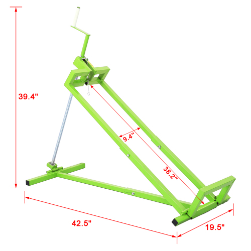 Easy Lawn Mower Lift for Riding Tractors , 800 Lbs Capacity Lawn Tractor Lifter, Ride-on Mower, Cleaning Aid, Universal, Lawn Tractor Lift, Lawn Tractor + 45° Tilt Adjustable, red、、eastwooduniform