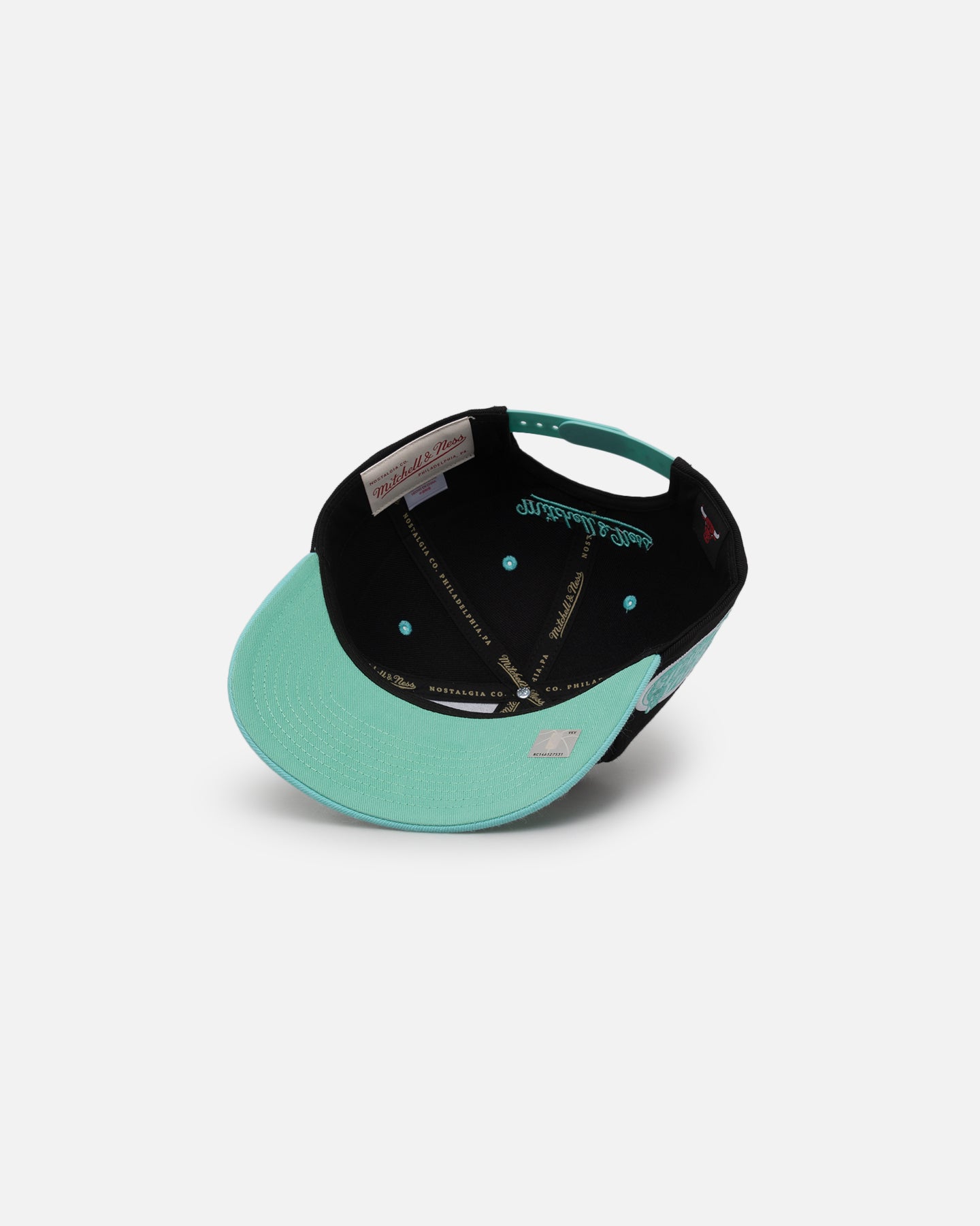 Mitchell & Ness Chicago Bulls Ice Blue Script Origin Snapback Black/Ice Blue、mySite、zt4zffjzw