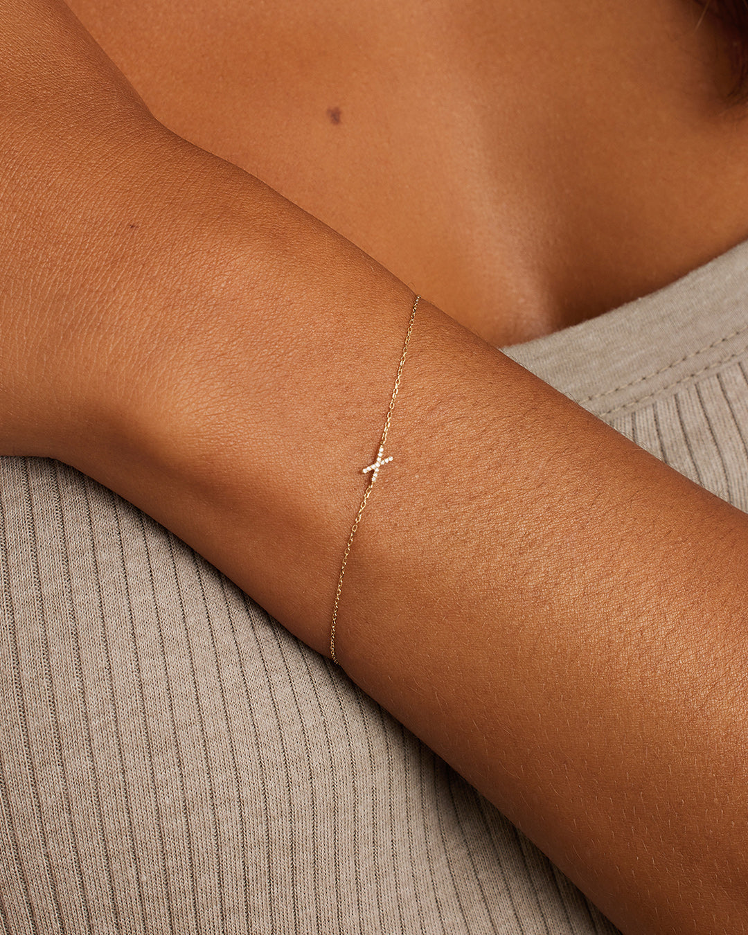 Diamond Pavé Alphabet Bracelet、mySite、hinf8tx79