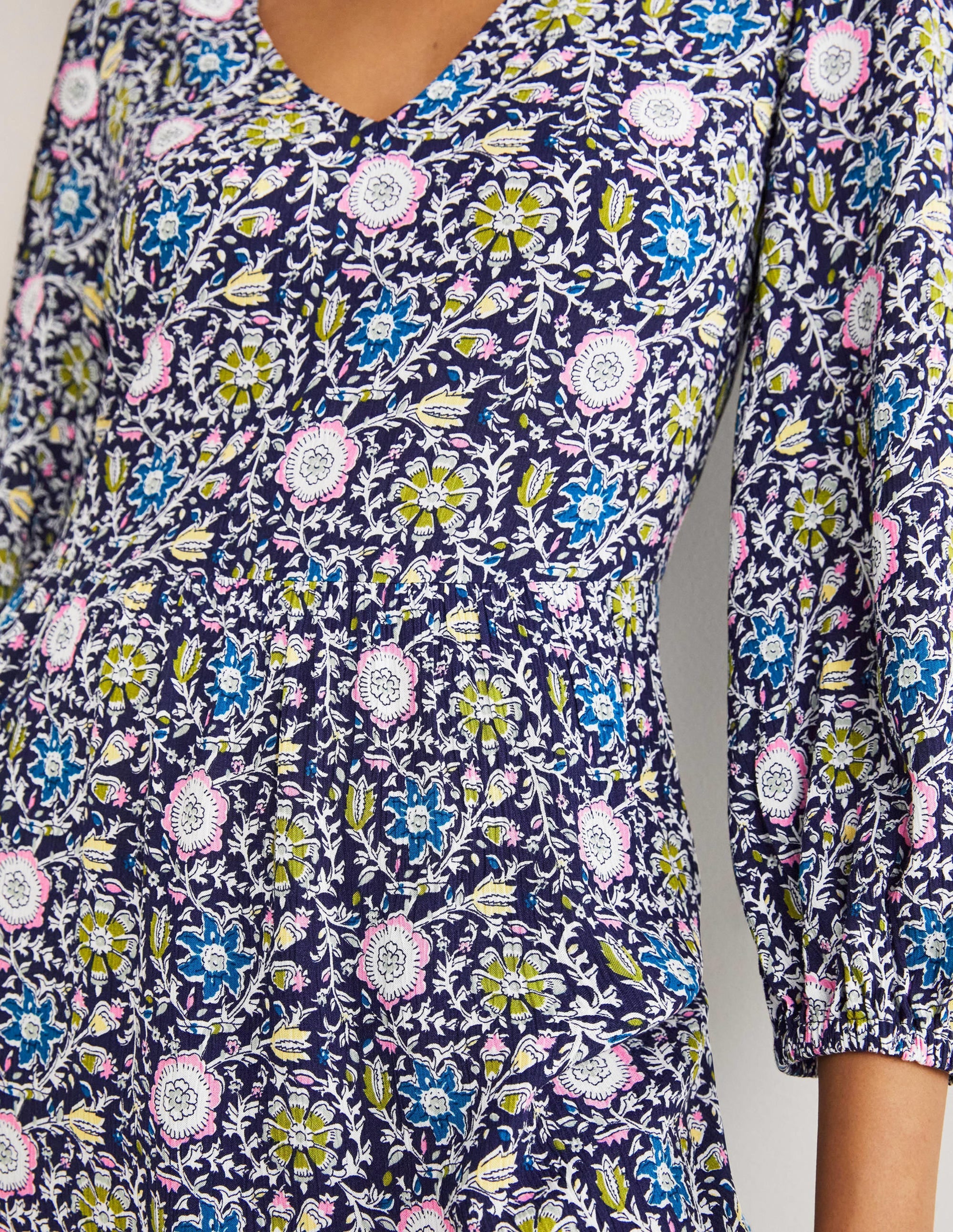  Blouson Sleeve Maxi Dress-Navy, Enchanting Twig、mySite、ashleygrahame